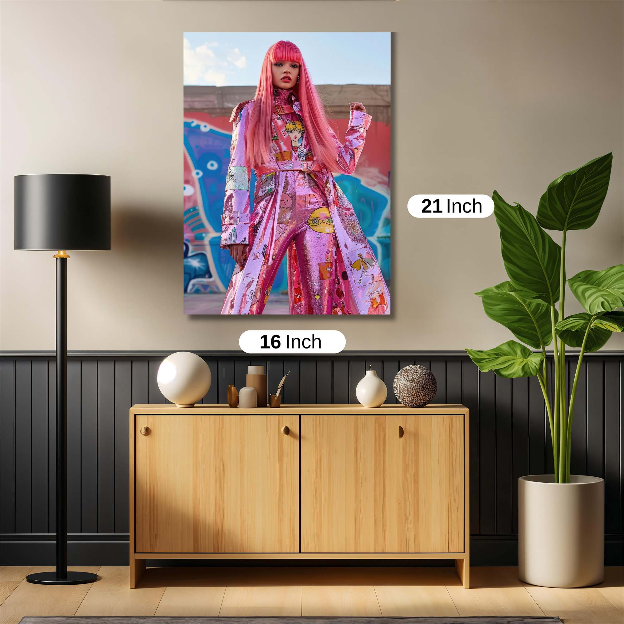 Graffiti Glam Safe Wall Magnetic / M