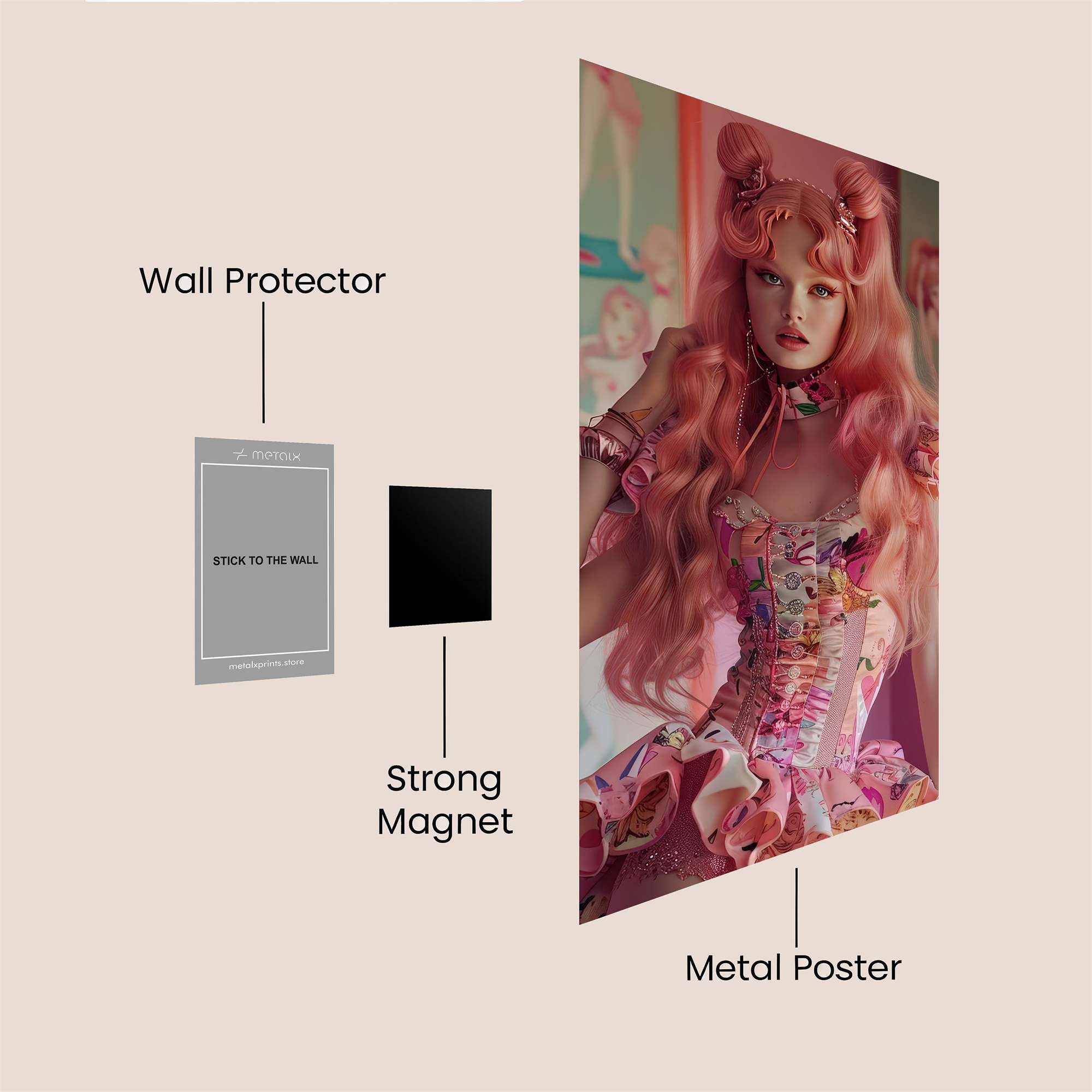 Doll Dreamy Safe Wall Magnetic / M