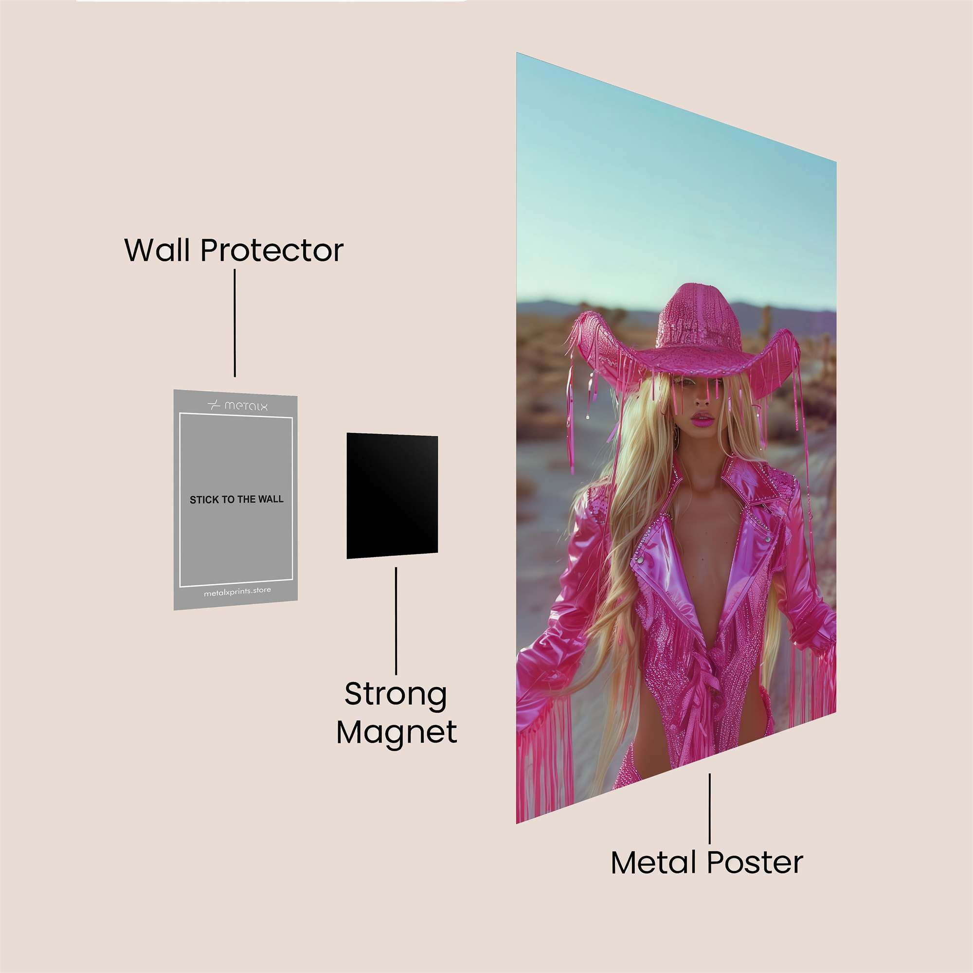 Desert Diva Safe Wall Magnetic / M