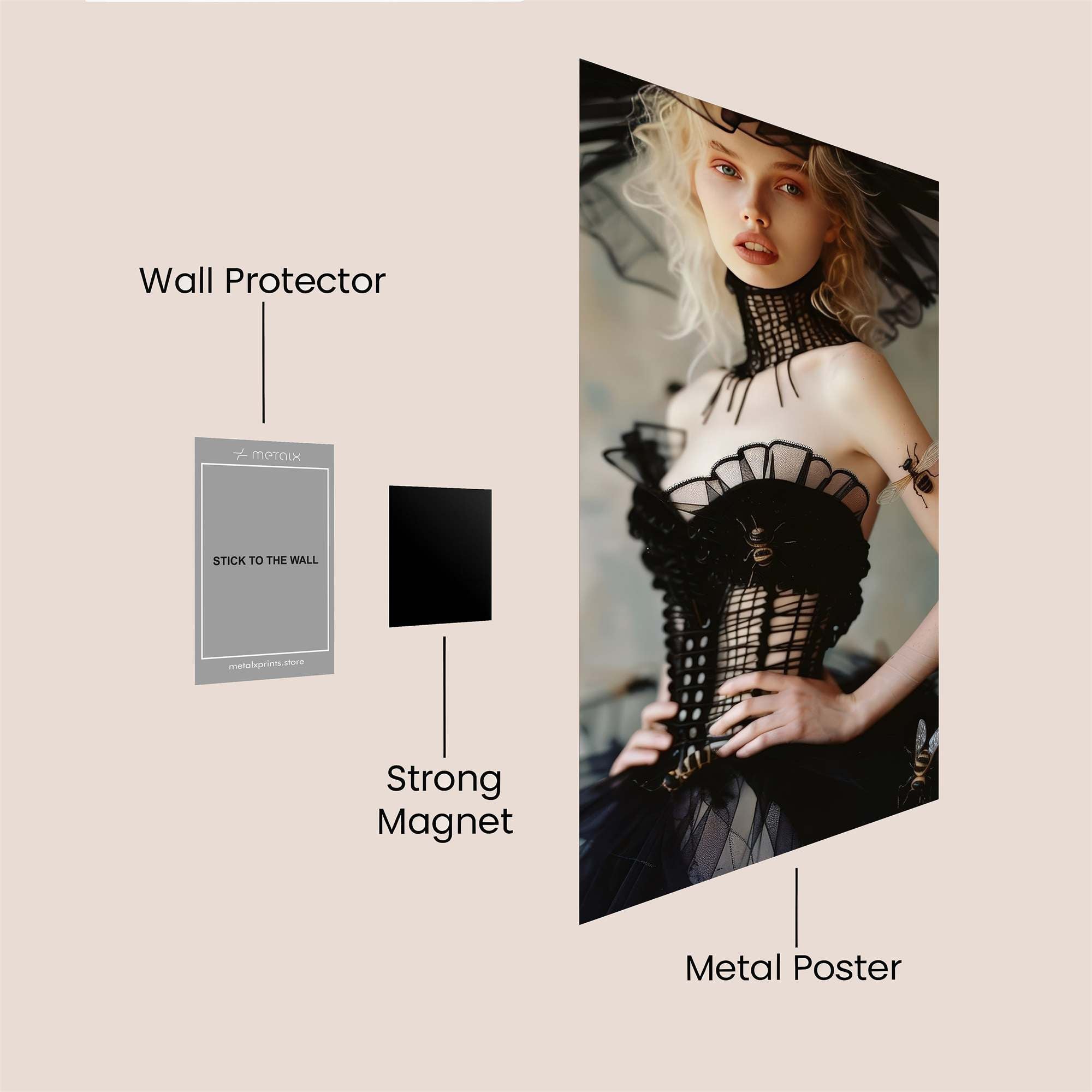 Spider Elegance Safe Wall Magnetic / M