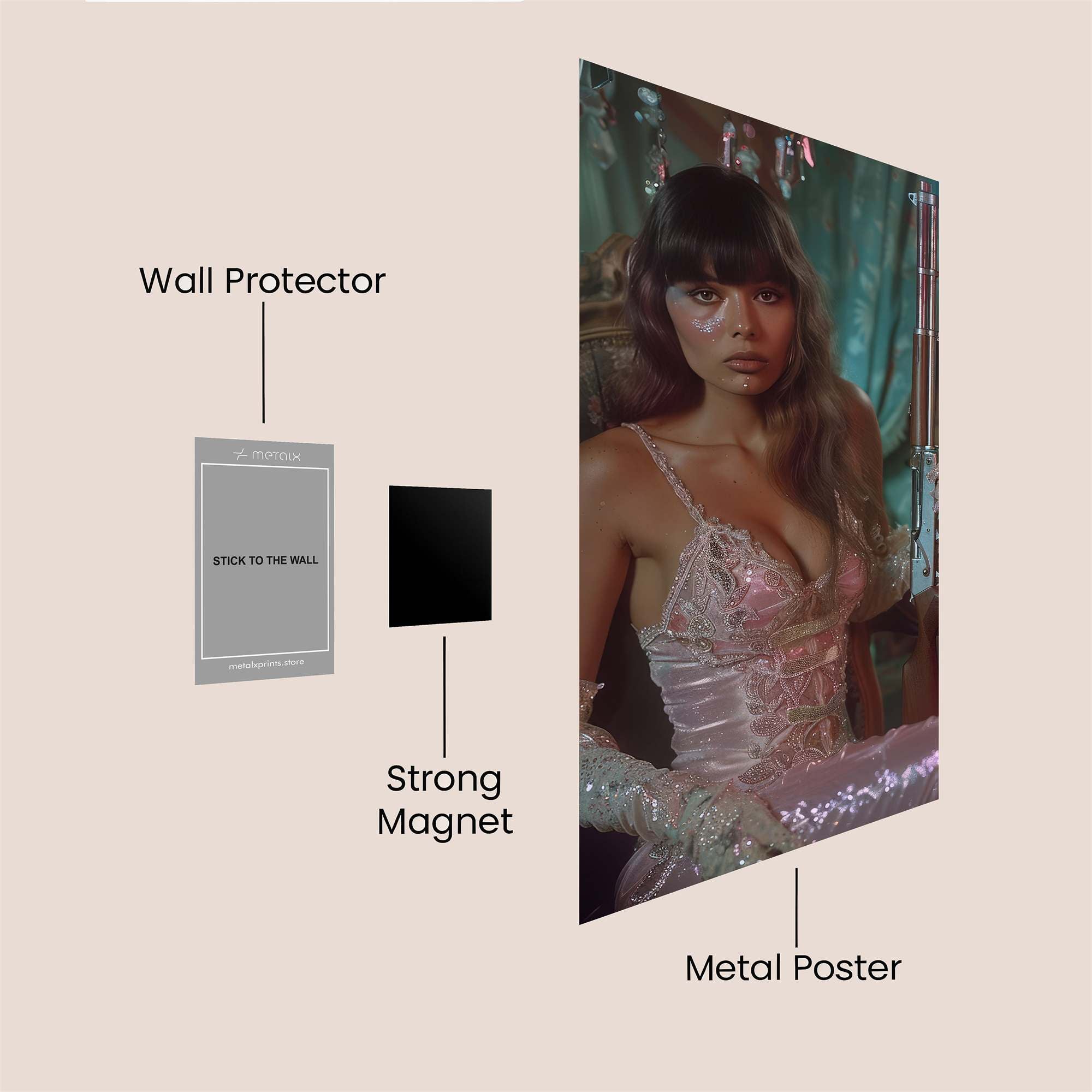 Graceful Menace Safe Wall Magnetic / M
