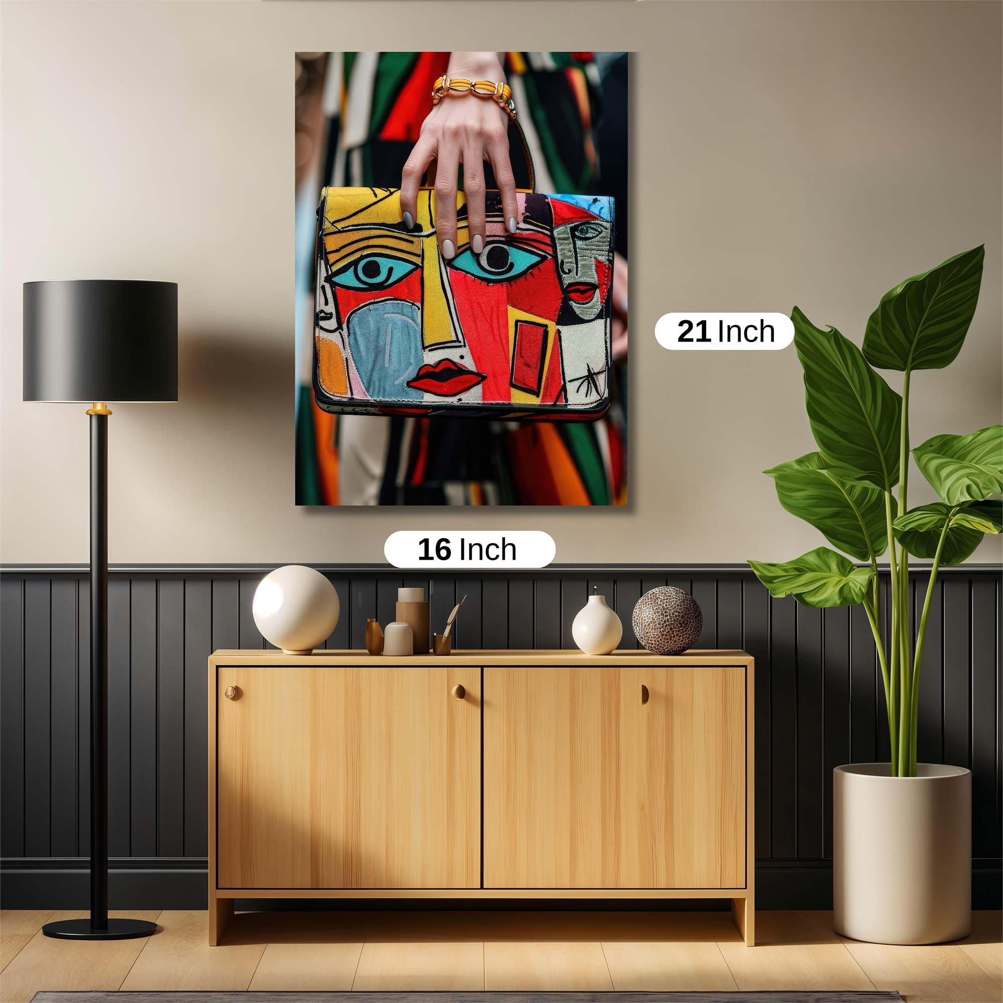 Cubist Charm Safe Wall Magnetic / M