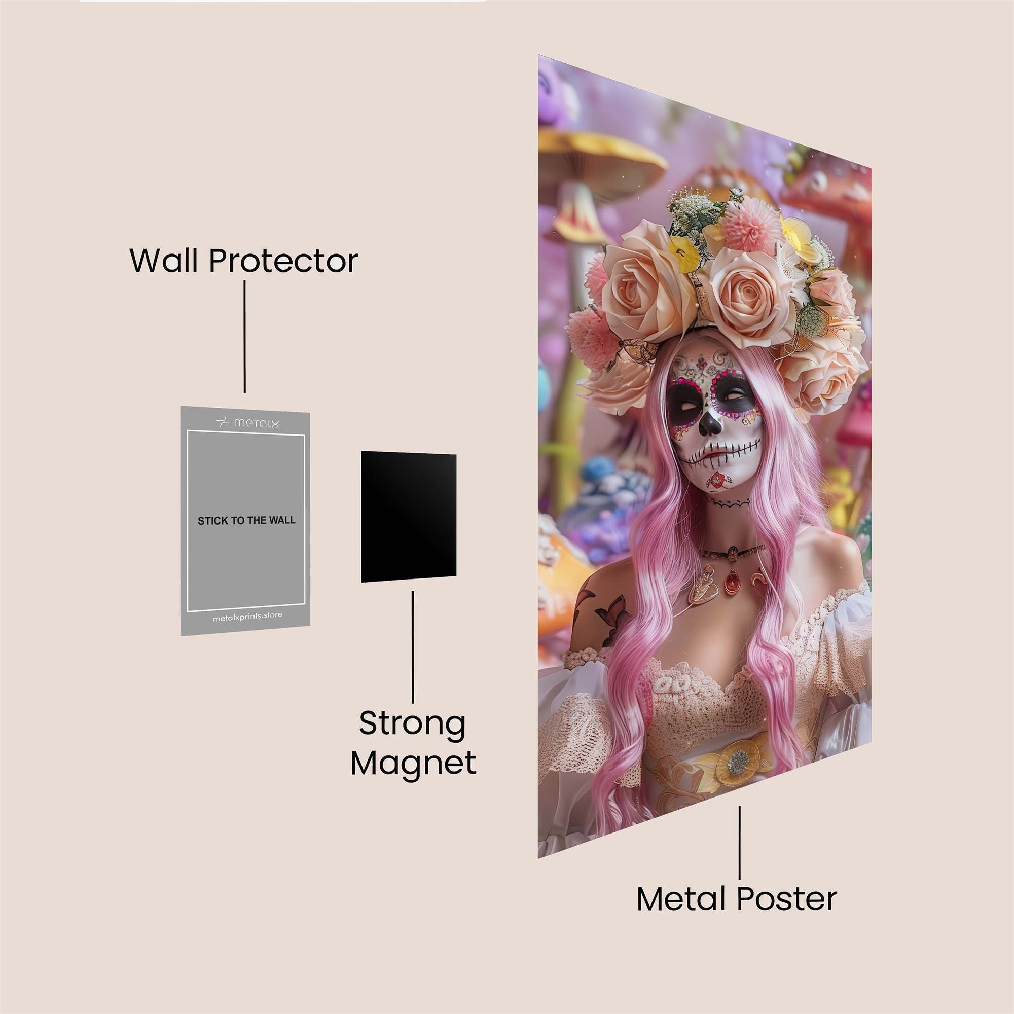 SugarSkullFantasy Safe Wall Magnetic / M