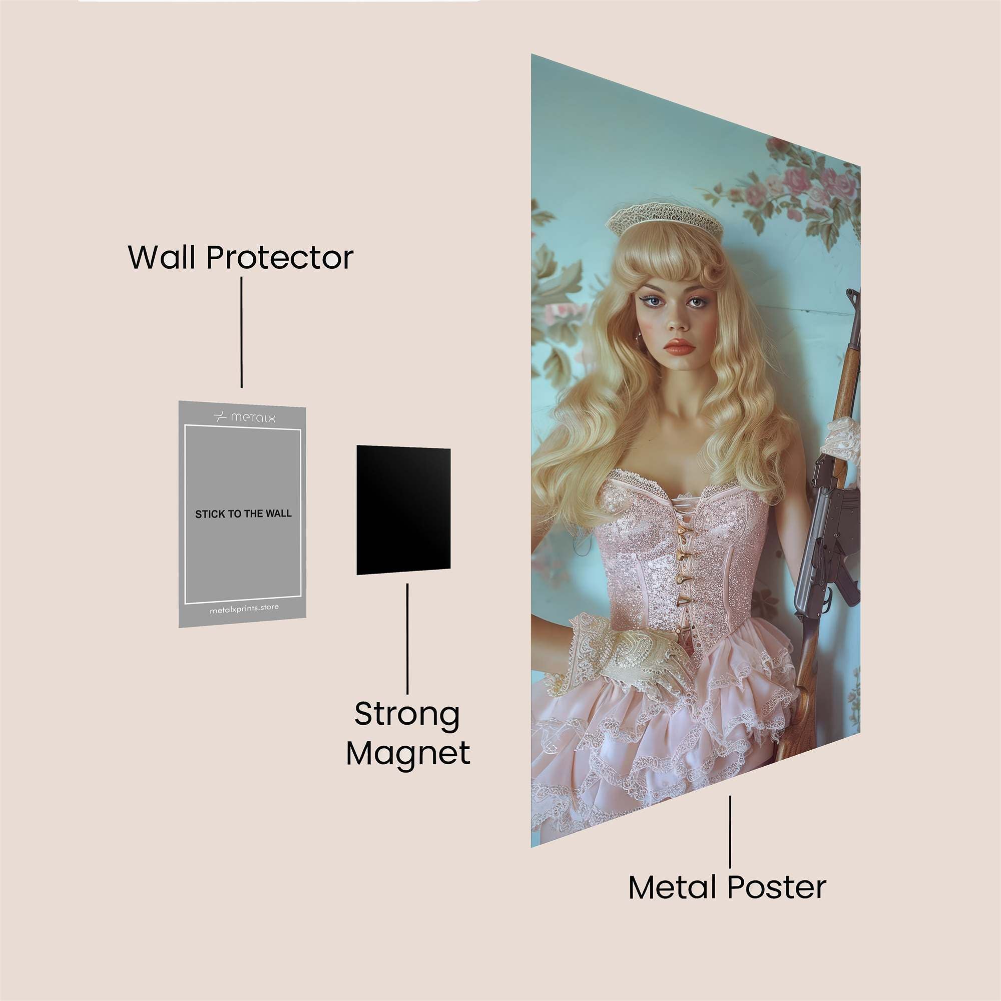 Doll Lethal Safe Wall Magnetic / M