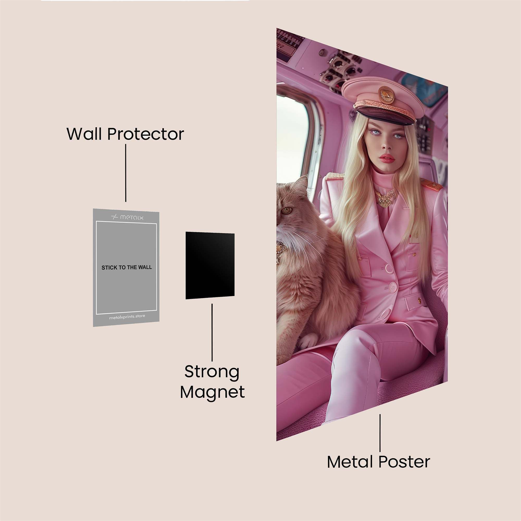 Captain Whimsy Safe Wall Magnetic / M