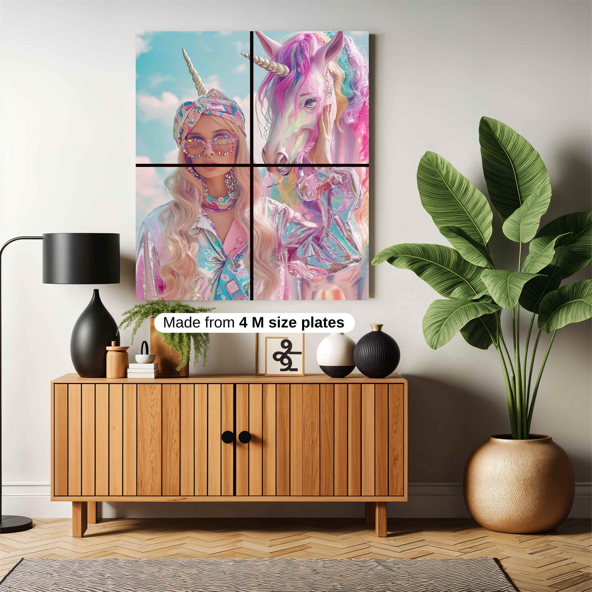 Unicorn Whimsy Safe Wall Magnetic / M