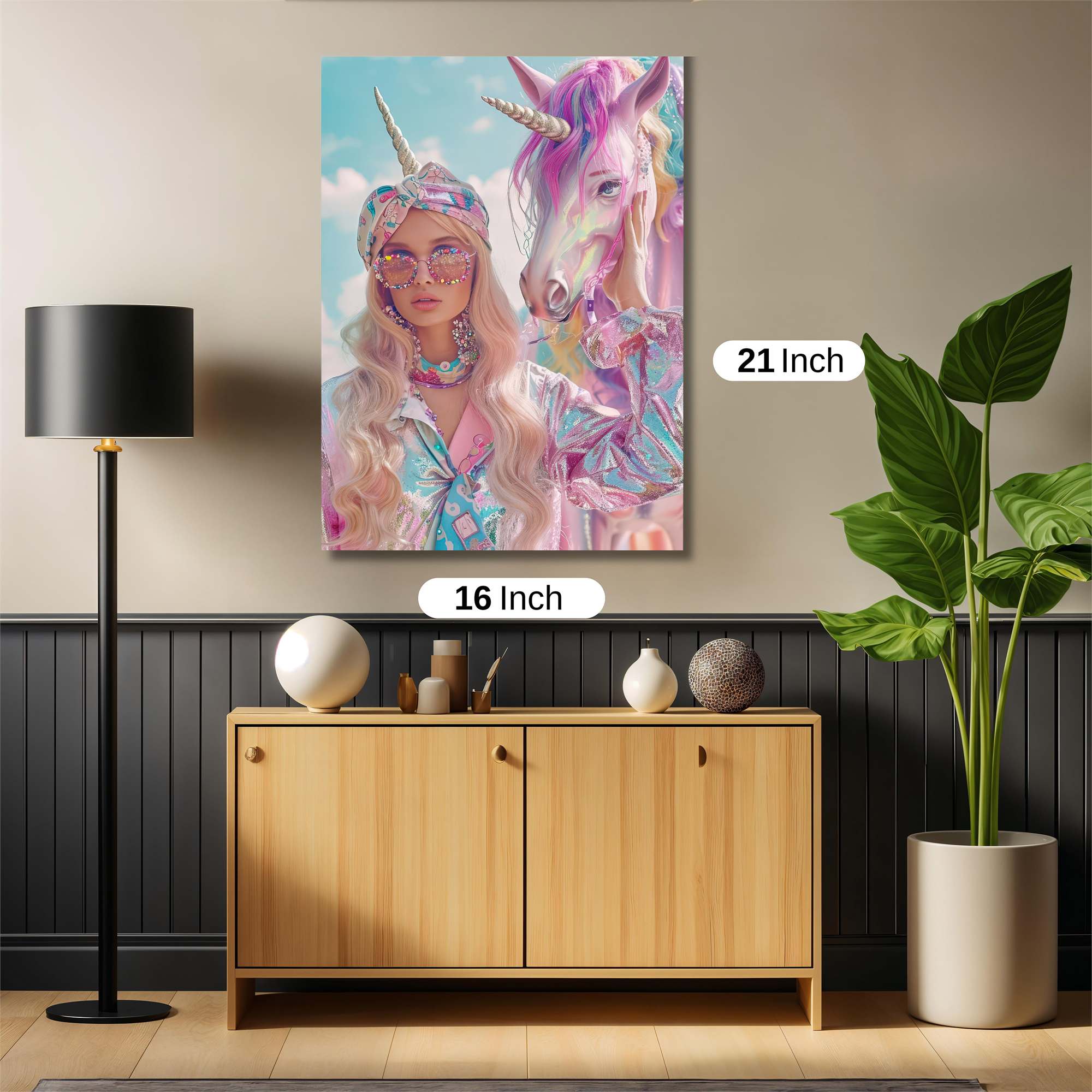 Unicorn Whimsy Safe Wall Magnetic / M