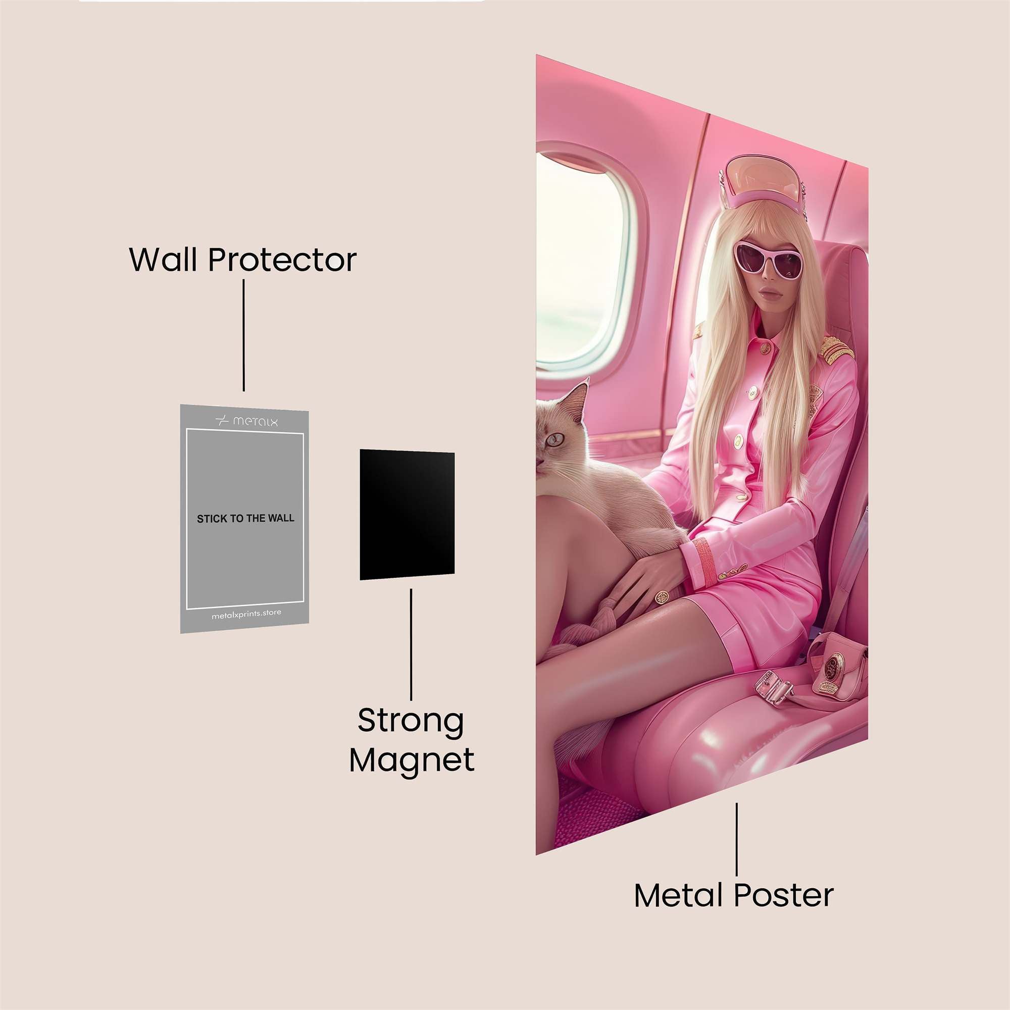 Cat Captain Safe Wall Magnetic / M