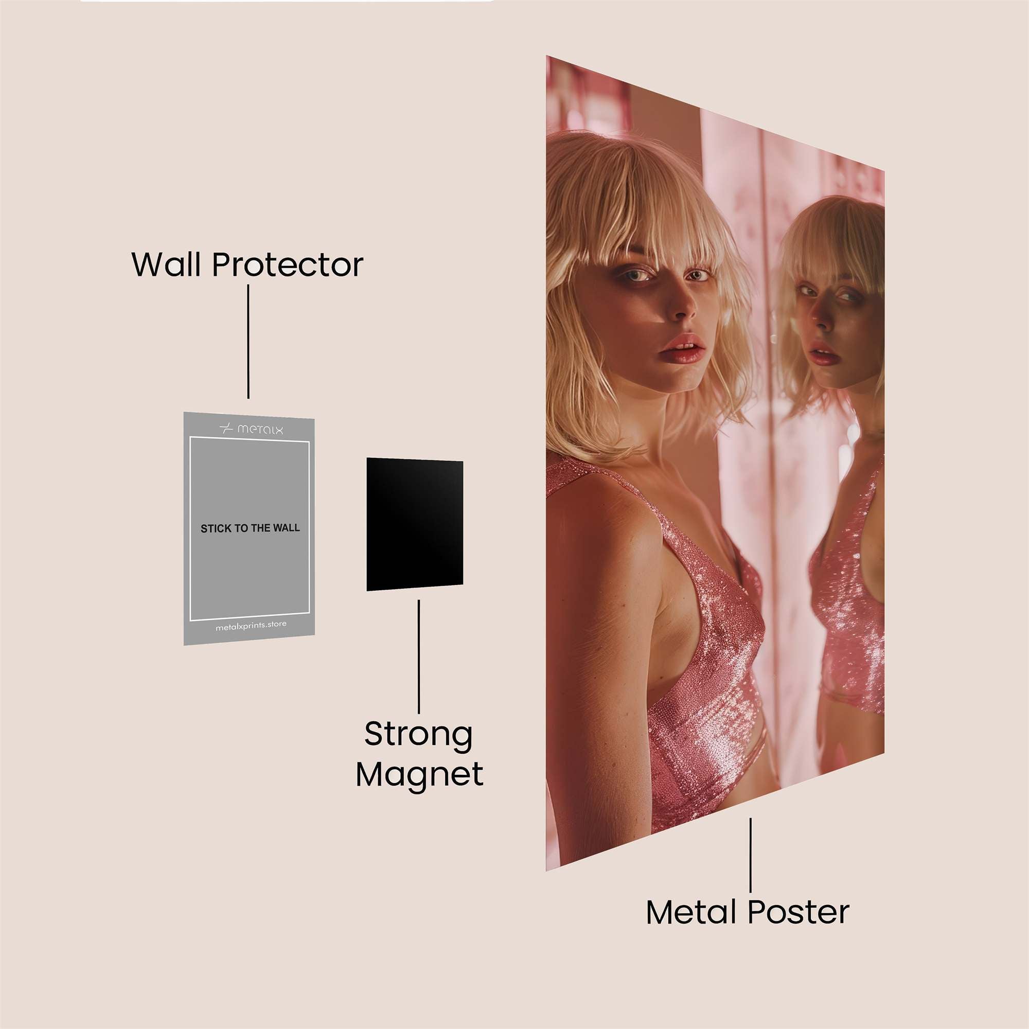 Mirror Dream Safe Wall Magnetic / M