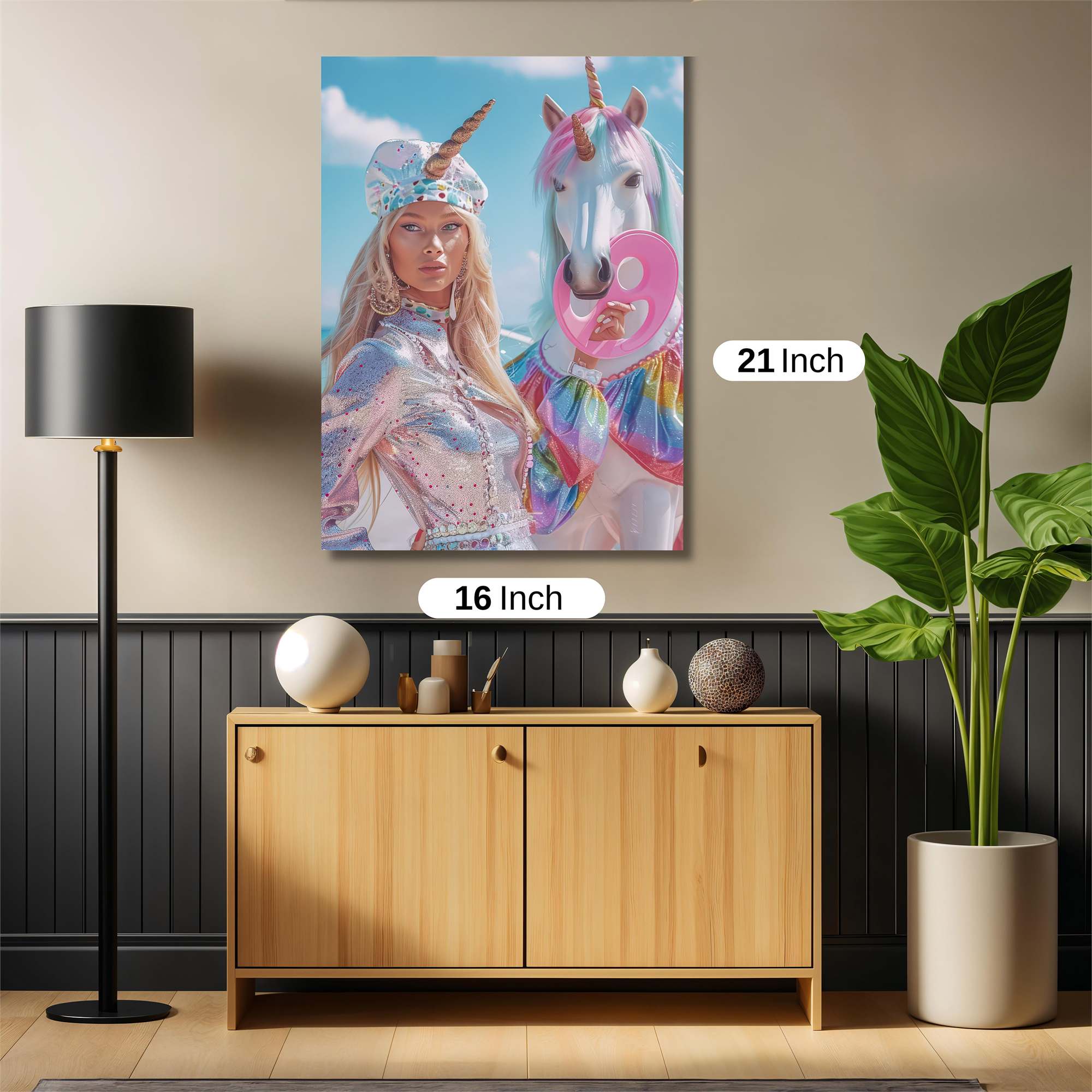 Unicorn Whimsy Safe Wall Magnetic / M
