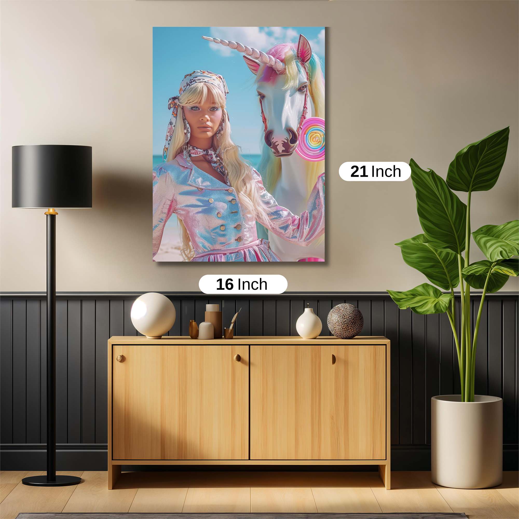 Unicorn Whimsy Safe Wall Magnetic / M