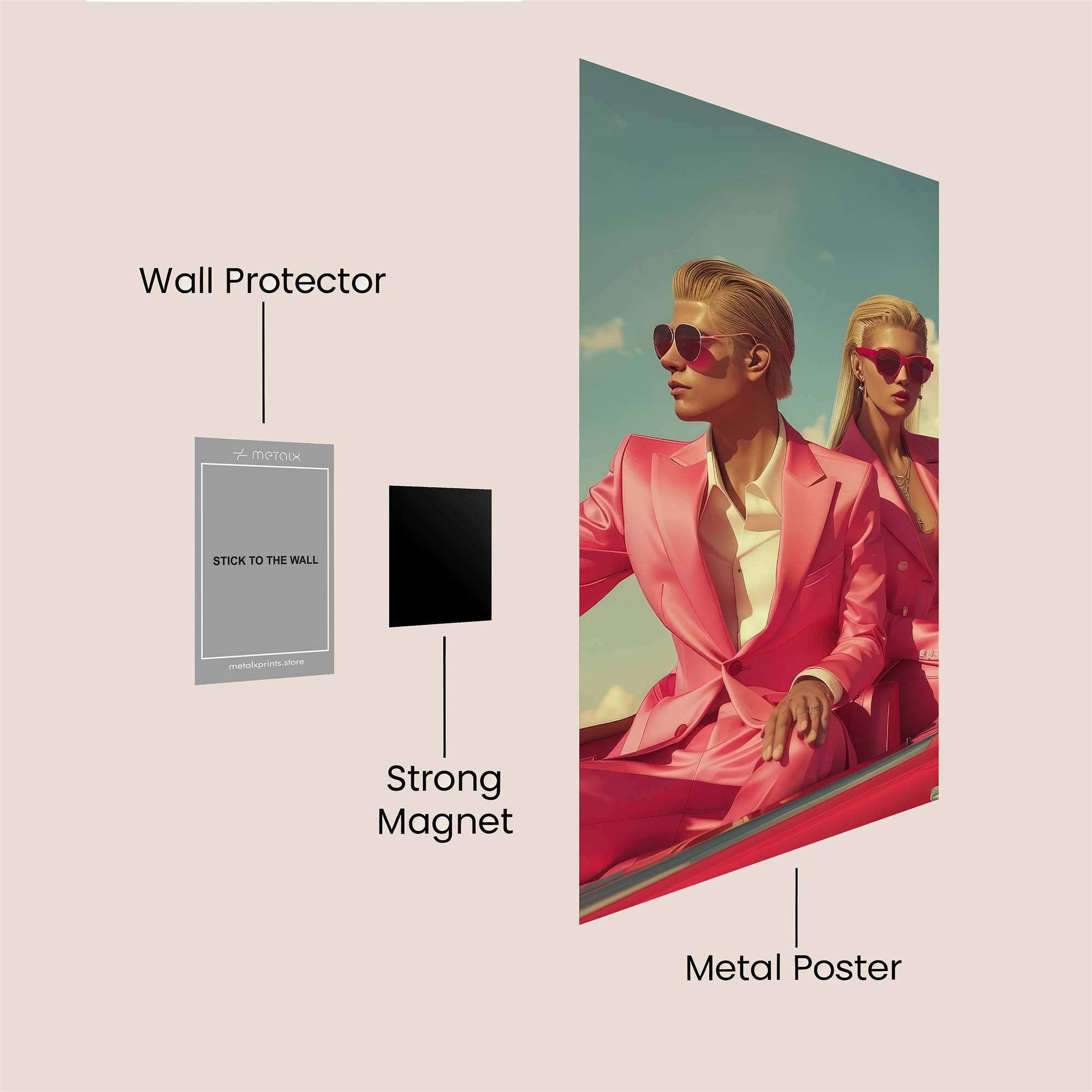 Fashionista Fusion Safe Wall Magnetic / M