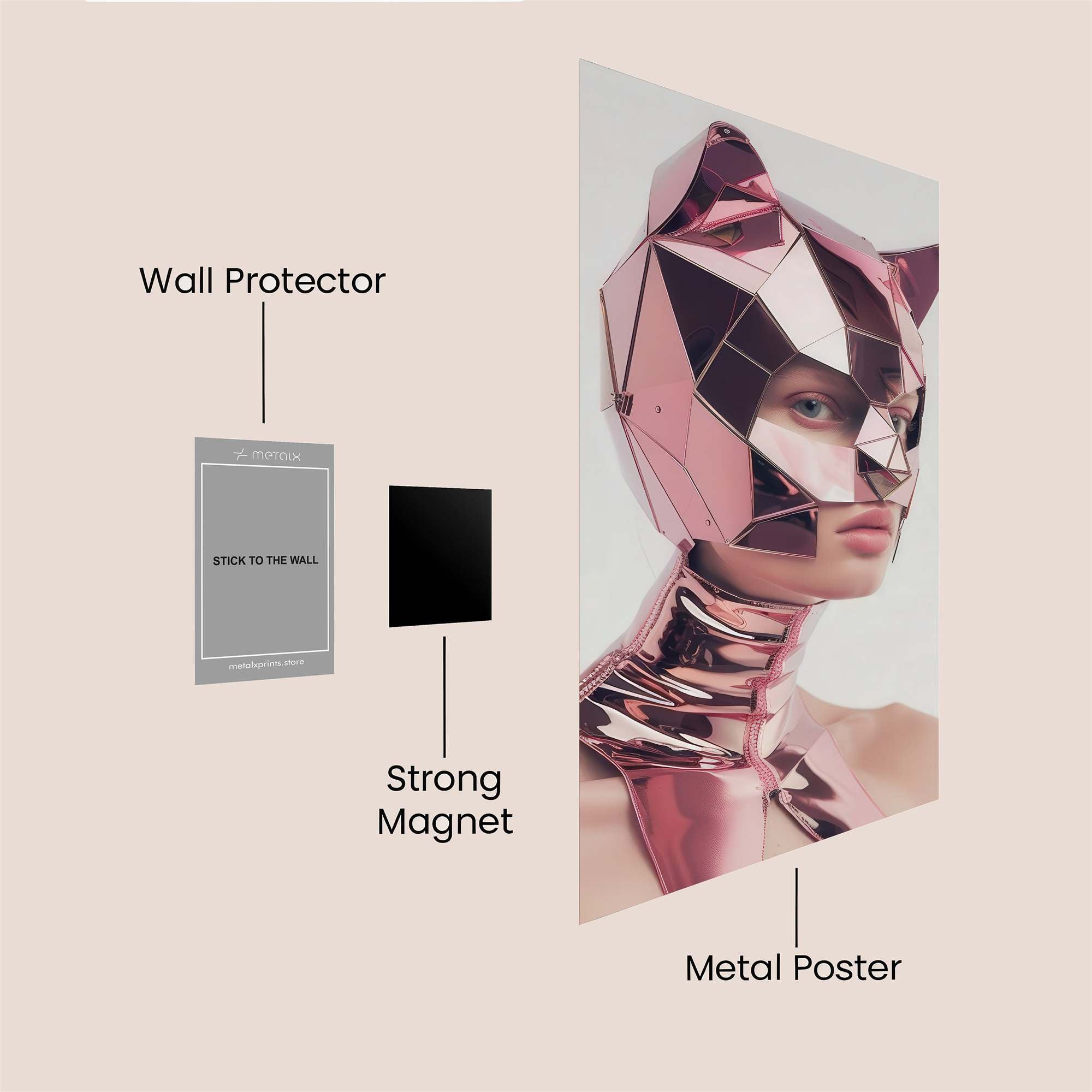 Feline Futurism Safe Wall Magnetic / M