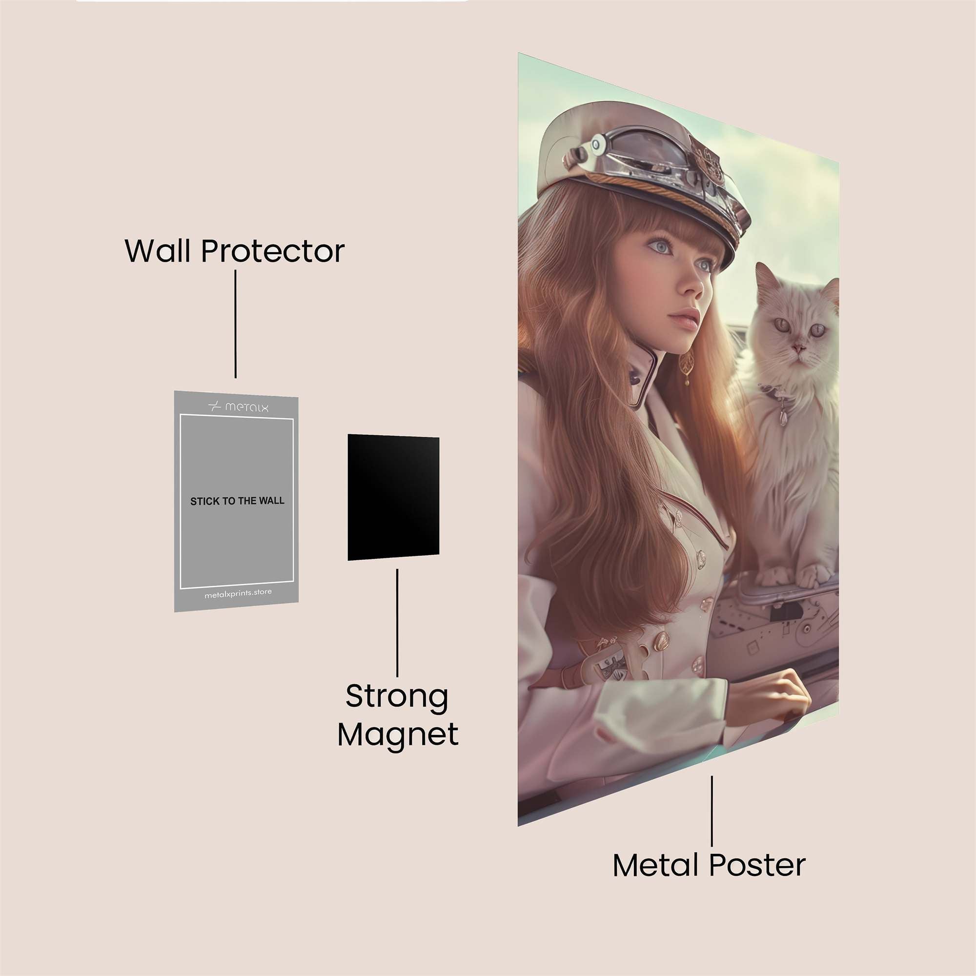 Captain Serene Safe Wall Magnetic / M