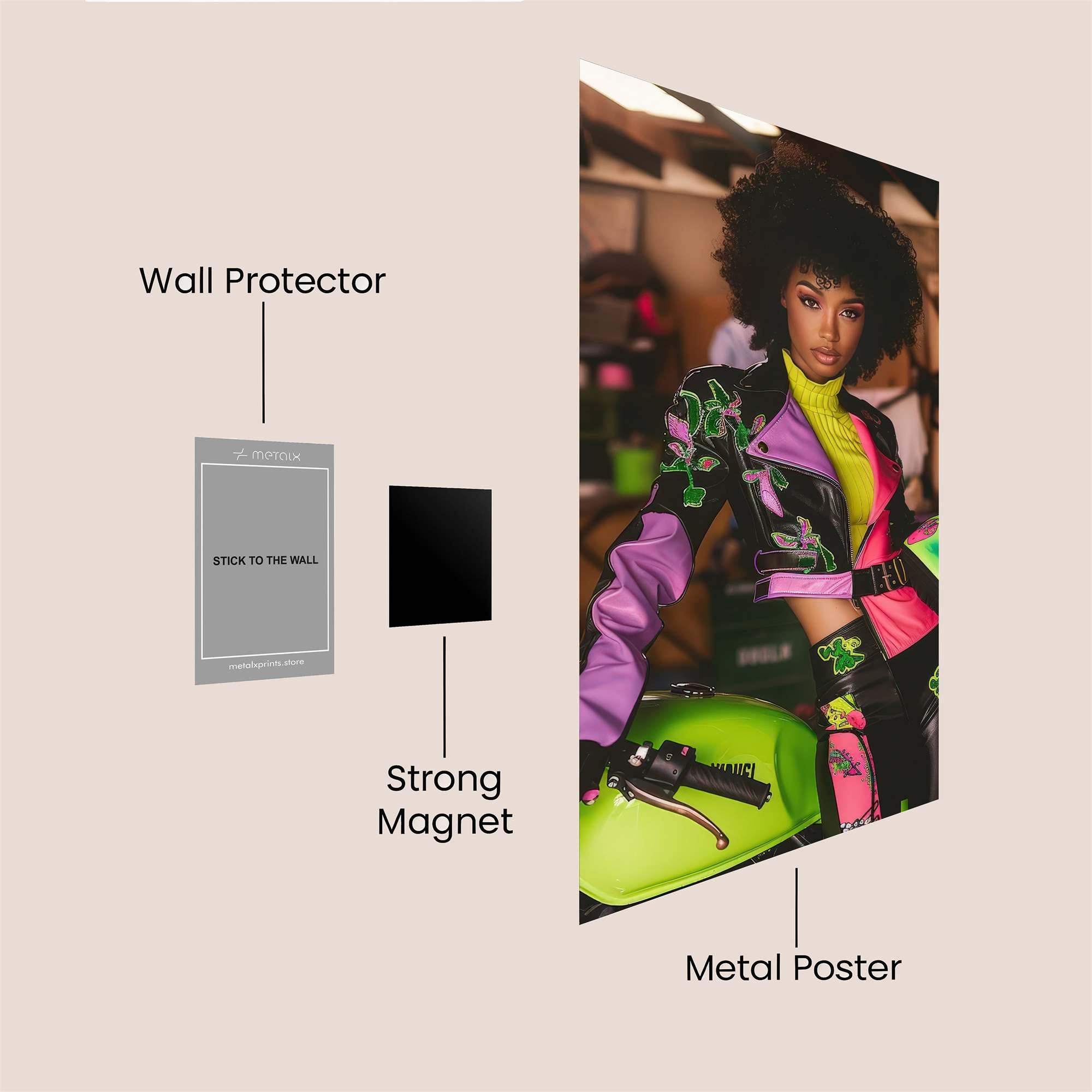 Biker Radiance Safe Wall Magnetic / M