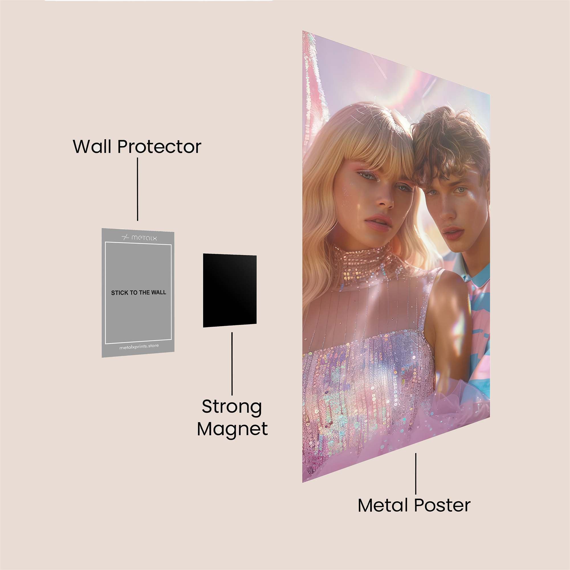 Lovers Dreamy Safe Wall Magnetic / M