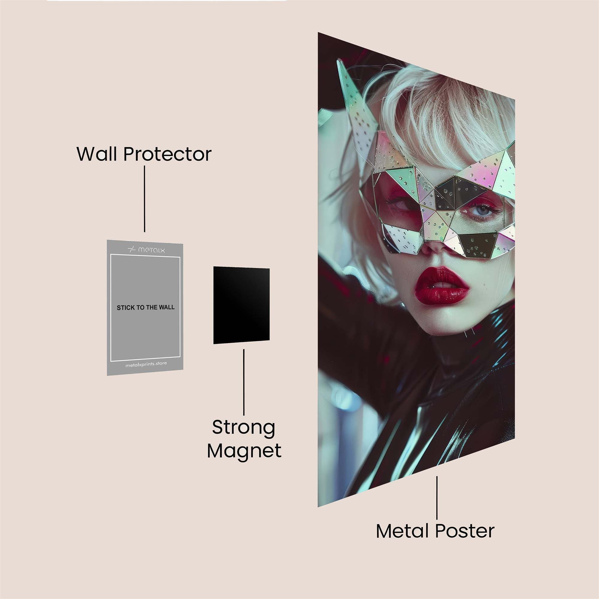 Cat Enigma Safe Wall Magnetic / M