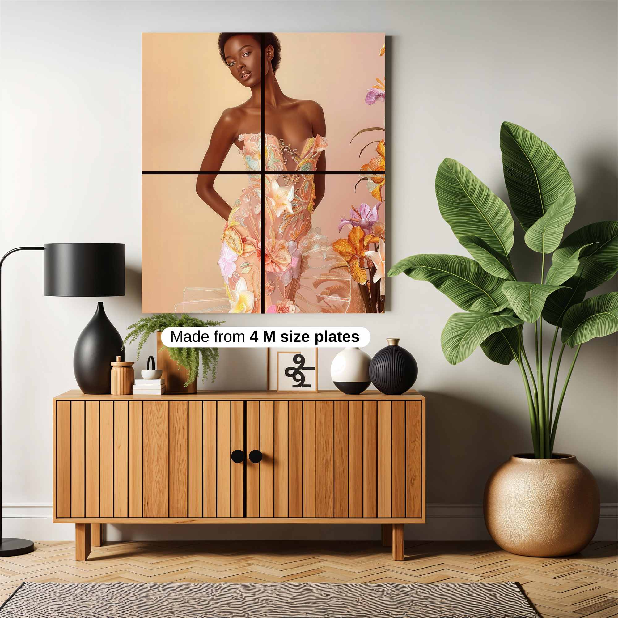 Floral Elegance Safe Wall Magnetic / M