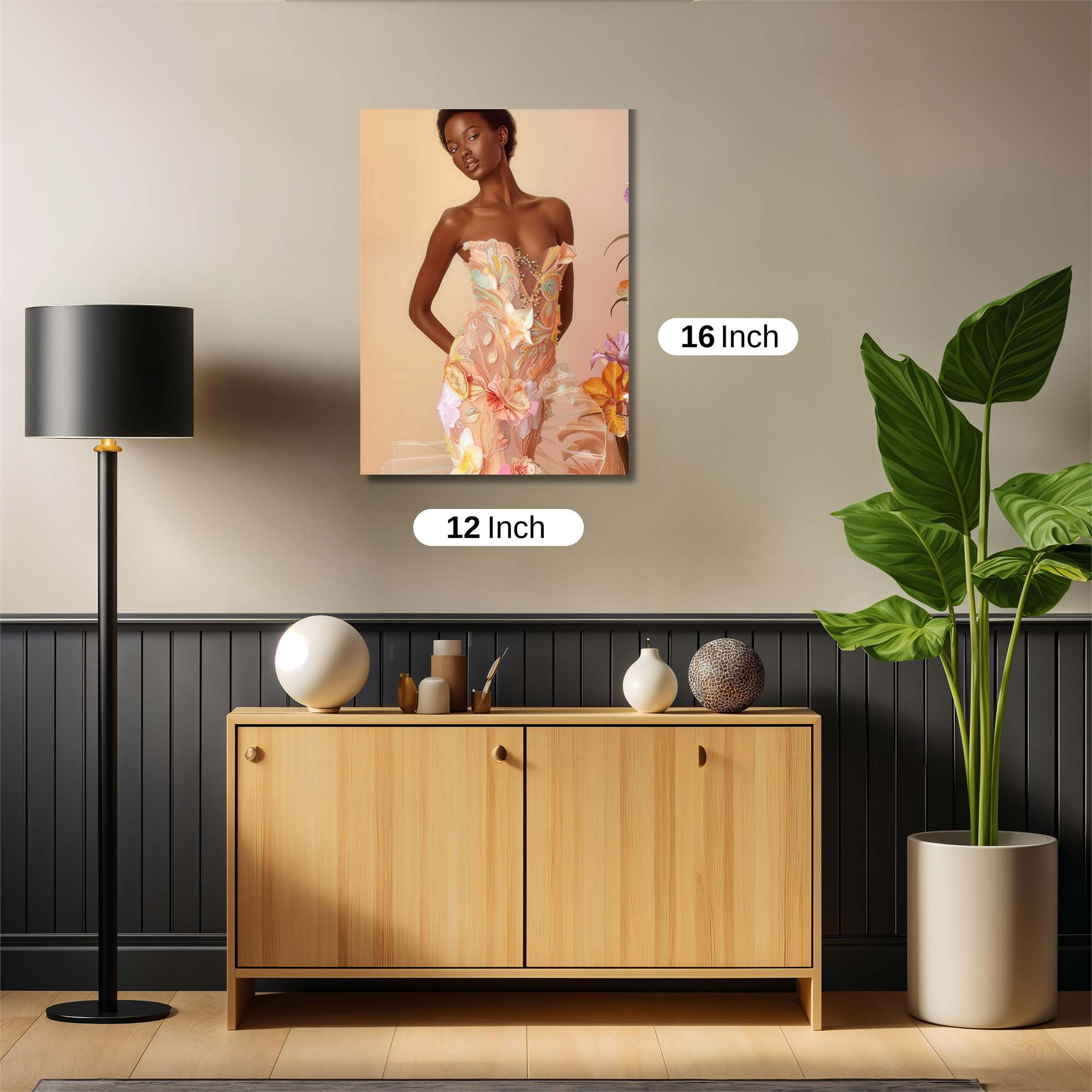 Floral Elegance Safe Wall Magnetic / M