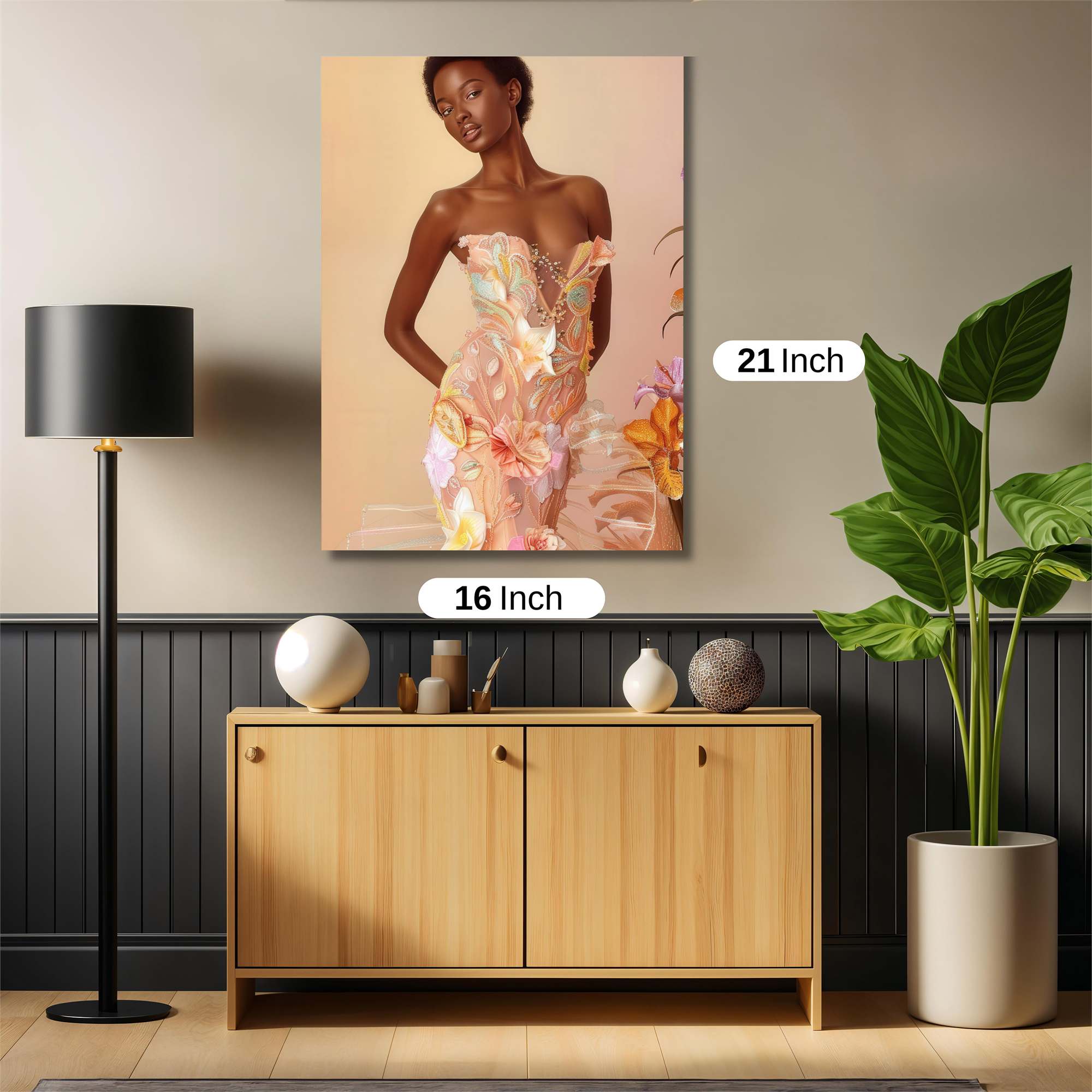 Floral Elegance Safe Wall Magnetic / M