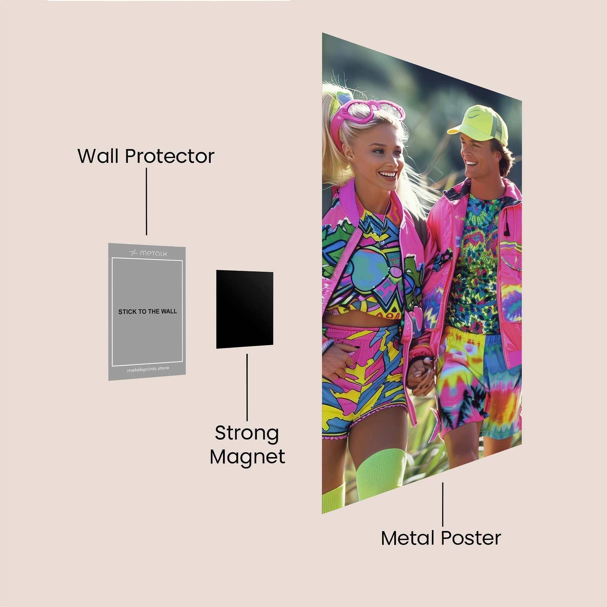 Neon Bliss Safe Wall Magnetic / M