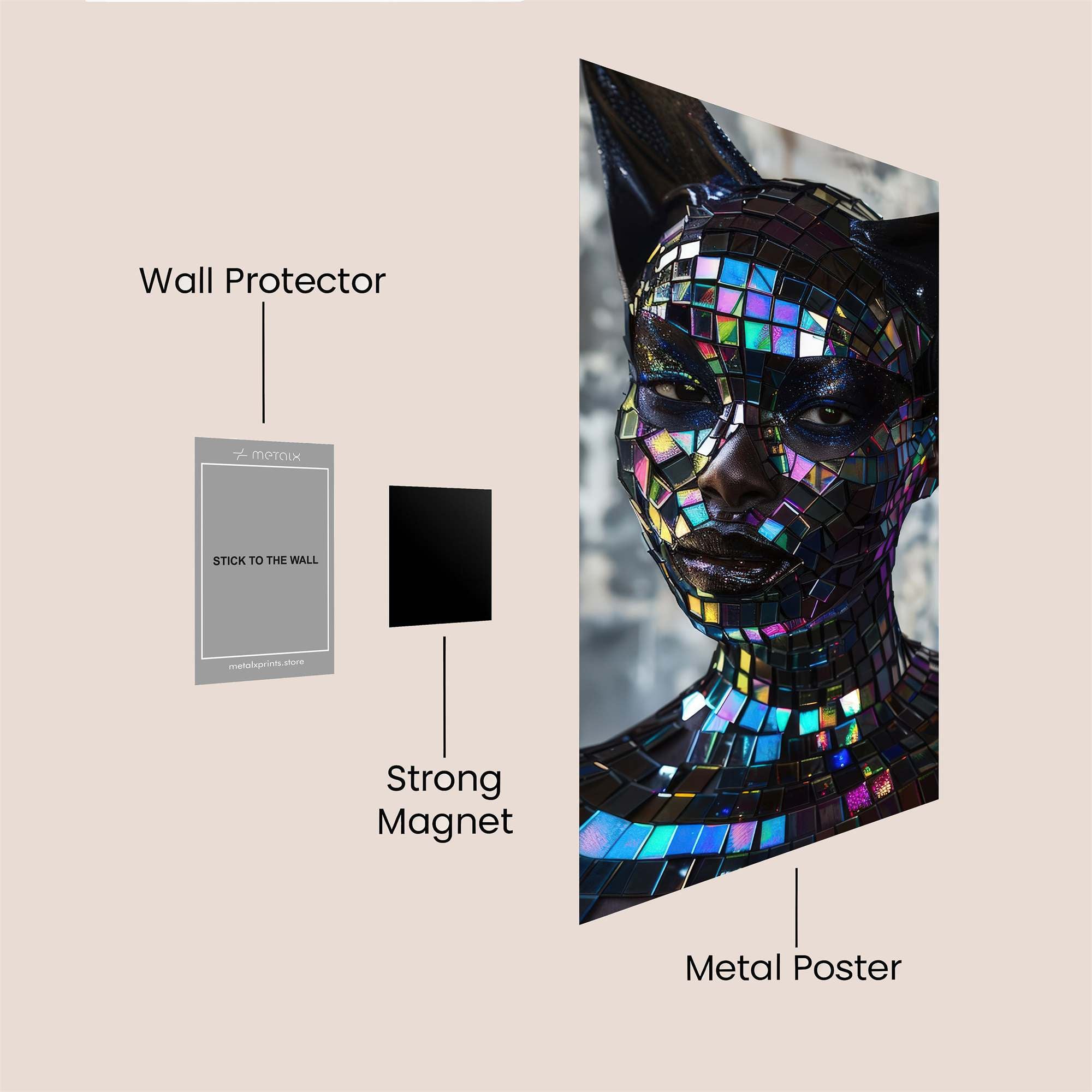 Mosaic Enigma Safe Wall Magnetic / M