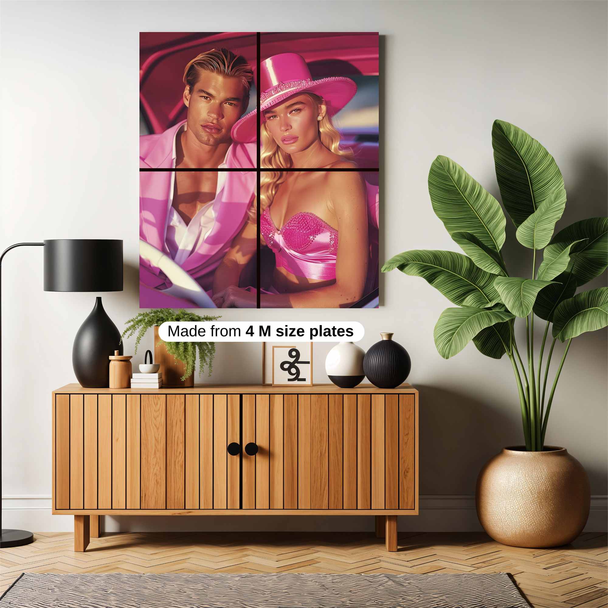 Pink Elegance Safe Wall Magnetic / M