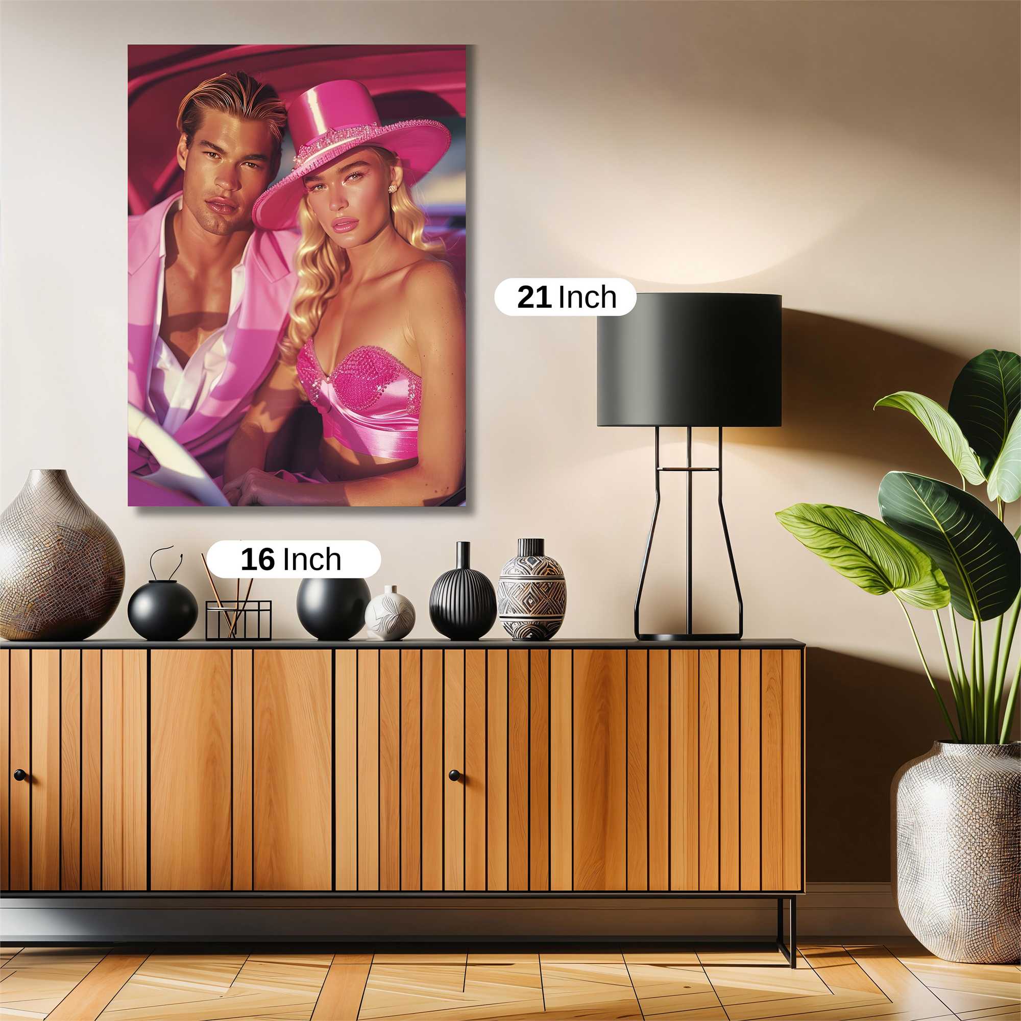 Pink Elegance Safe Wall Magnetic / M