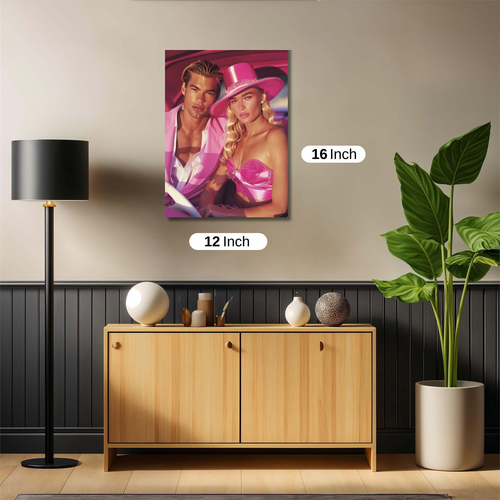 Pink Elegance Safe Wall Magnetic / M