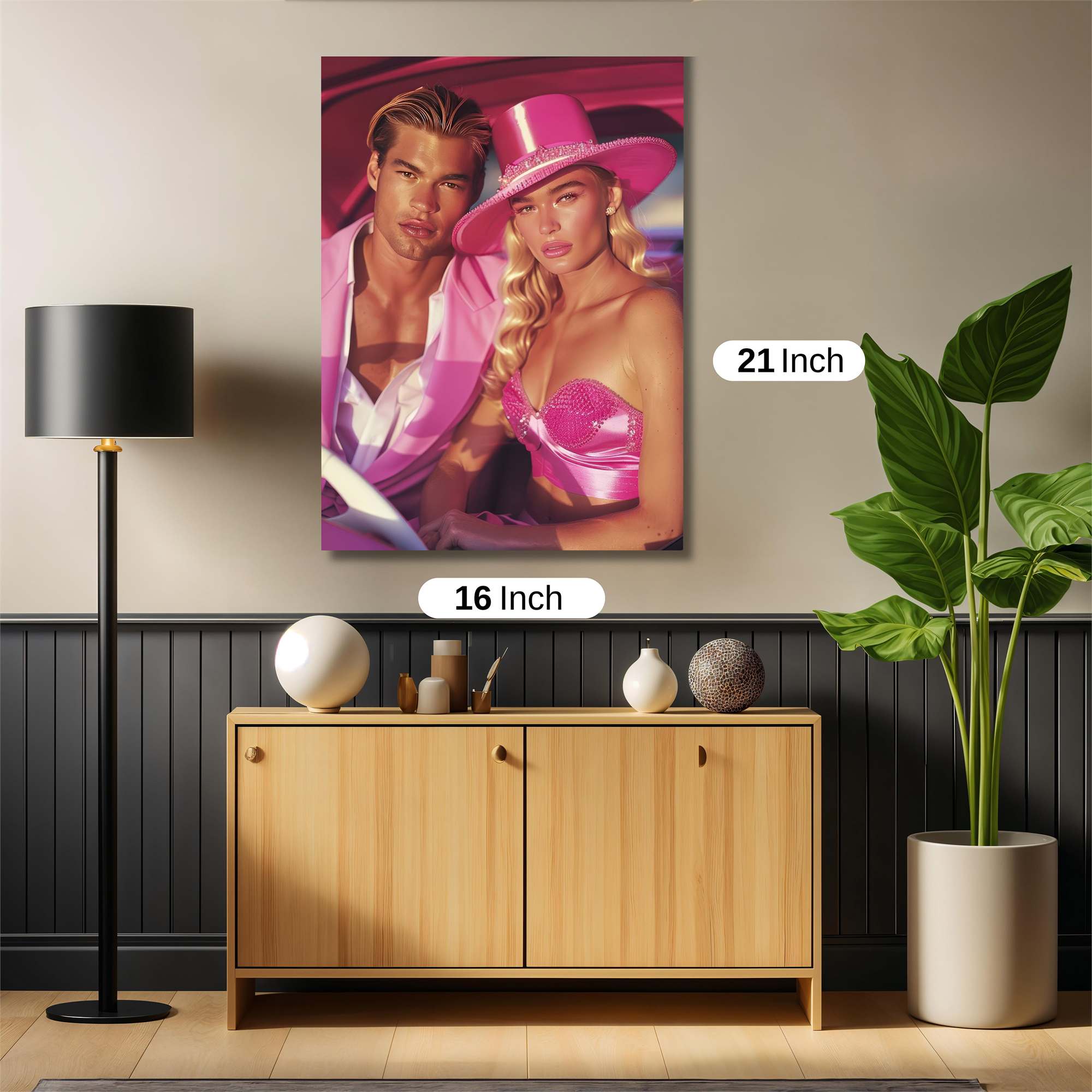 Pink Elegance Safe Wall Magnetic / M