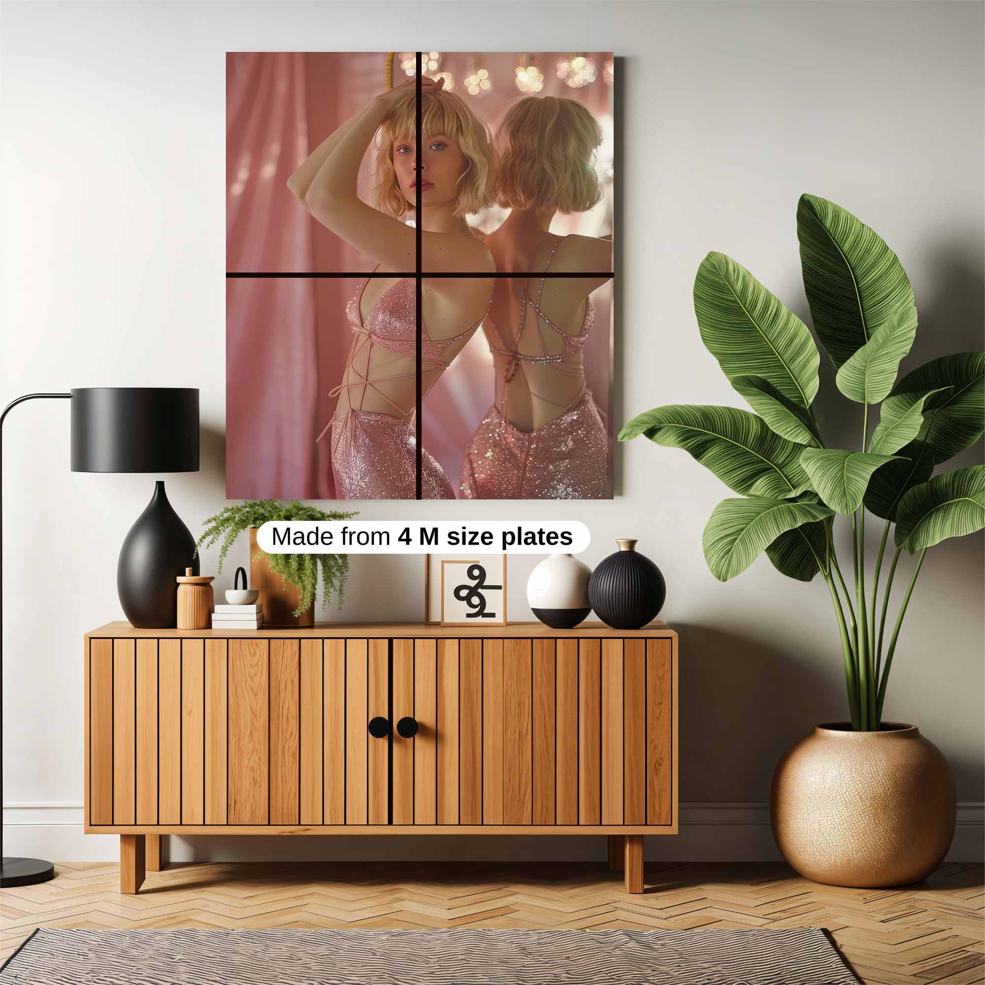Glitter Glamour Safe Wall Magnetic / M