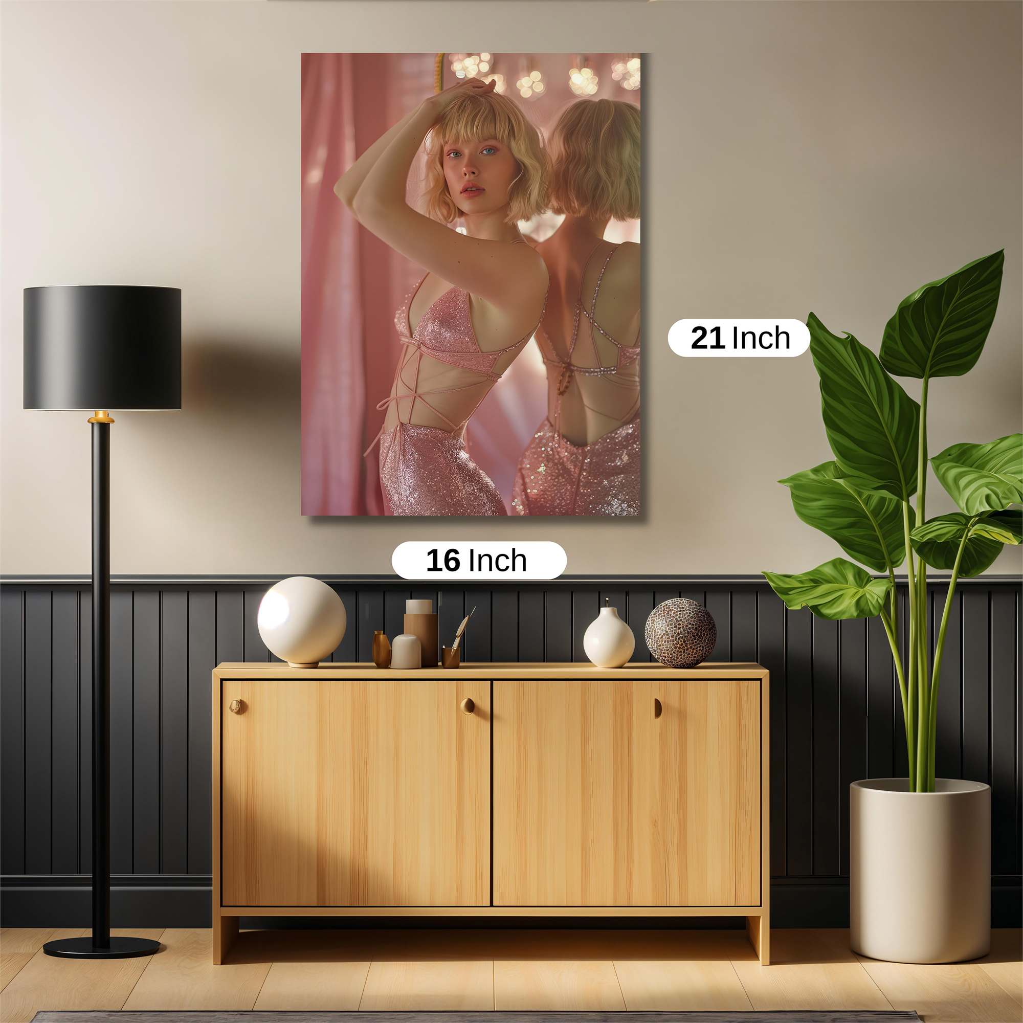 Glitter Glamour Safe Wall Magnetic / M