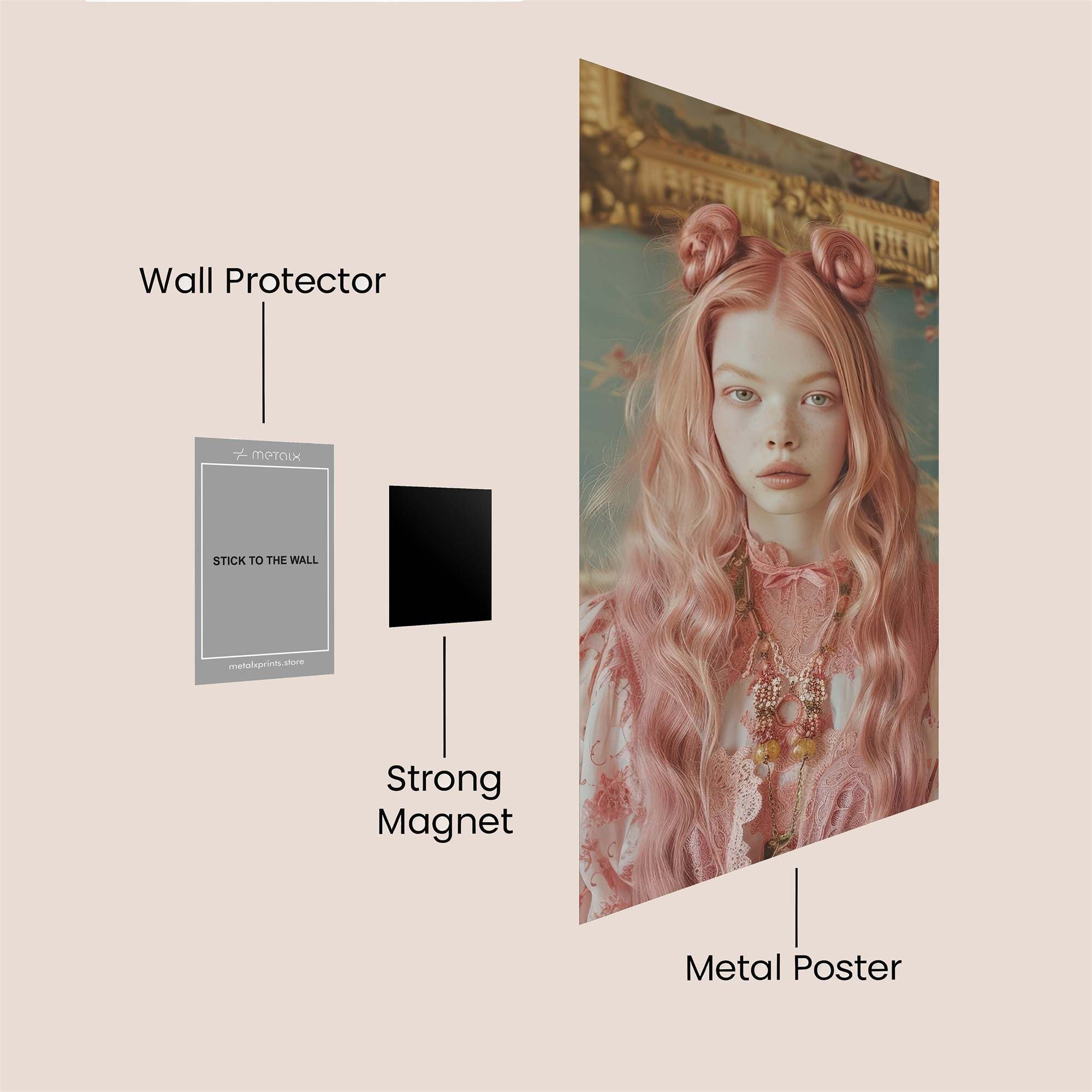 Pink Enigma Safe Wall Magnetic / M