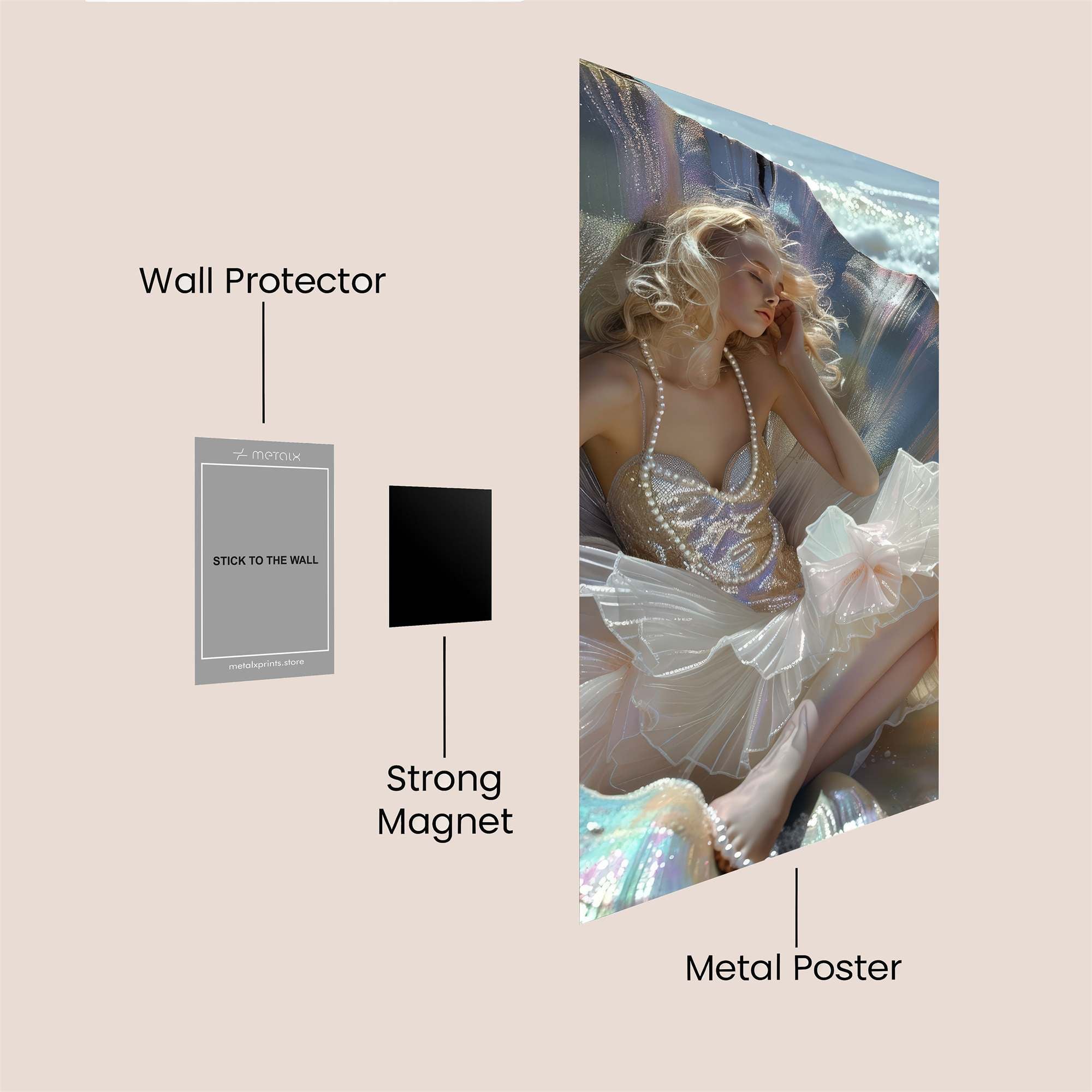 Pearl Dream Safe Wall Magnetic / M