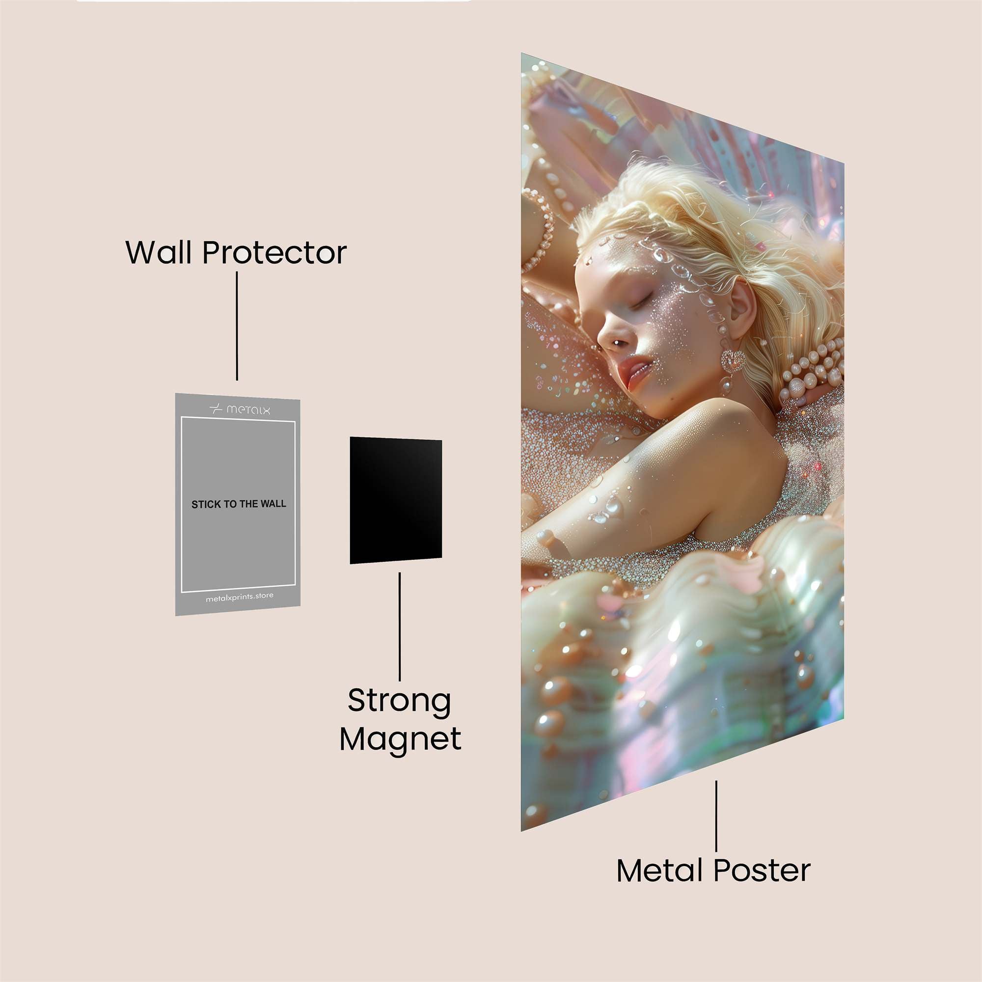 Pearl Dream Safe Wall Magnetic / M