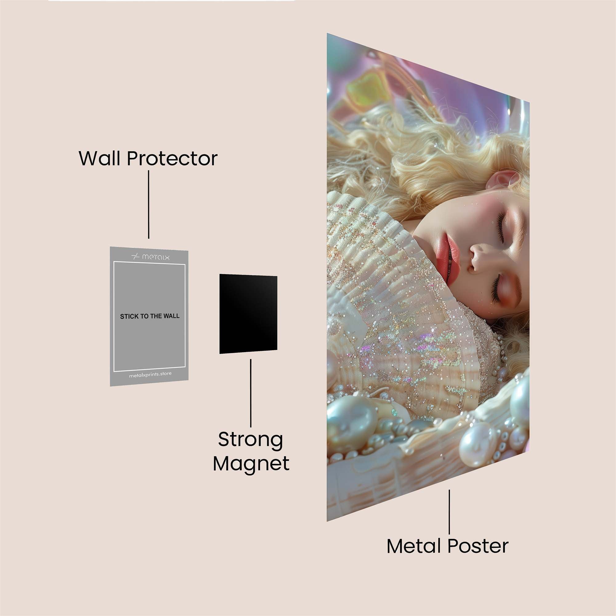 Pearl Dreamscape Safe Wall Magnetic / M
