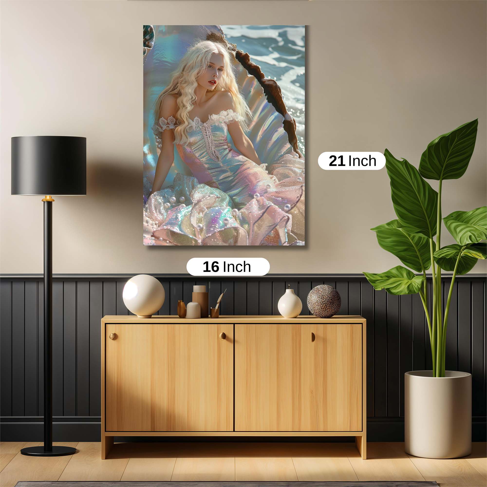 Mermaid Serenity Safe Wall Magnetic / M