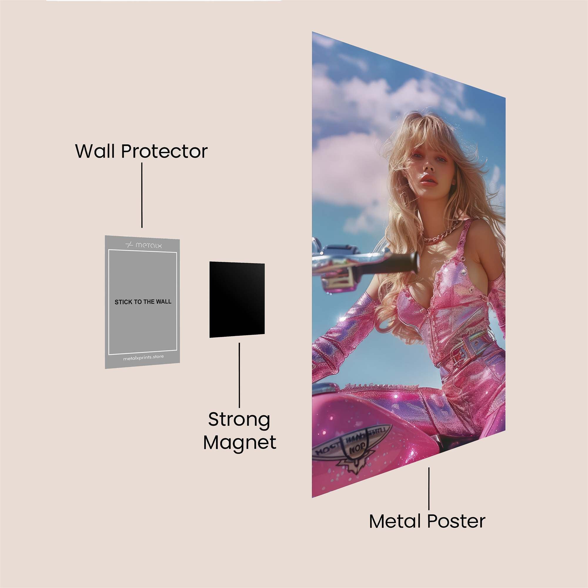 Biker Bliss Safe Wall Magnetic / M