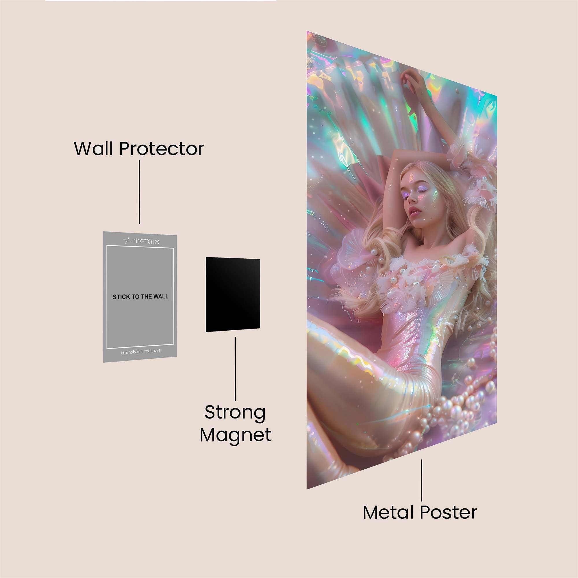 Pearl Dream Safe Wall Magnetic / M