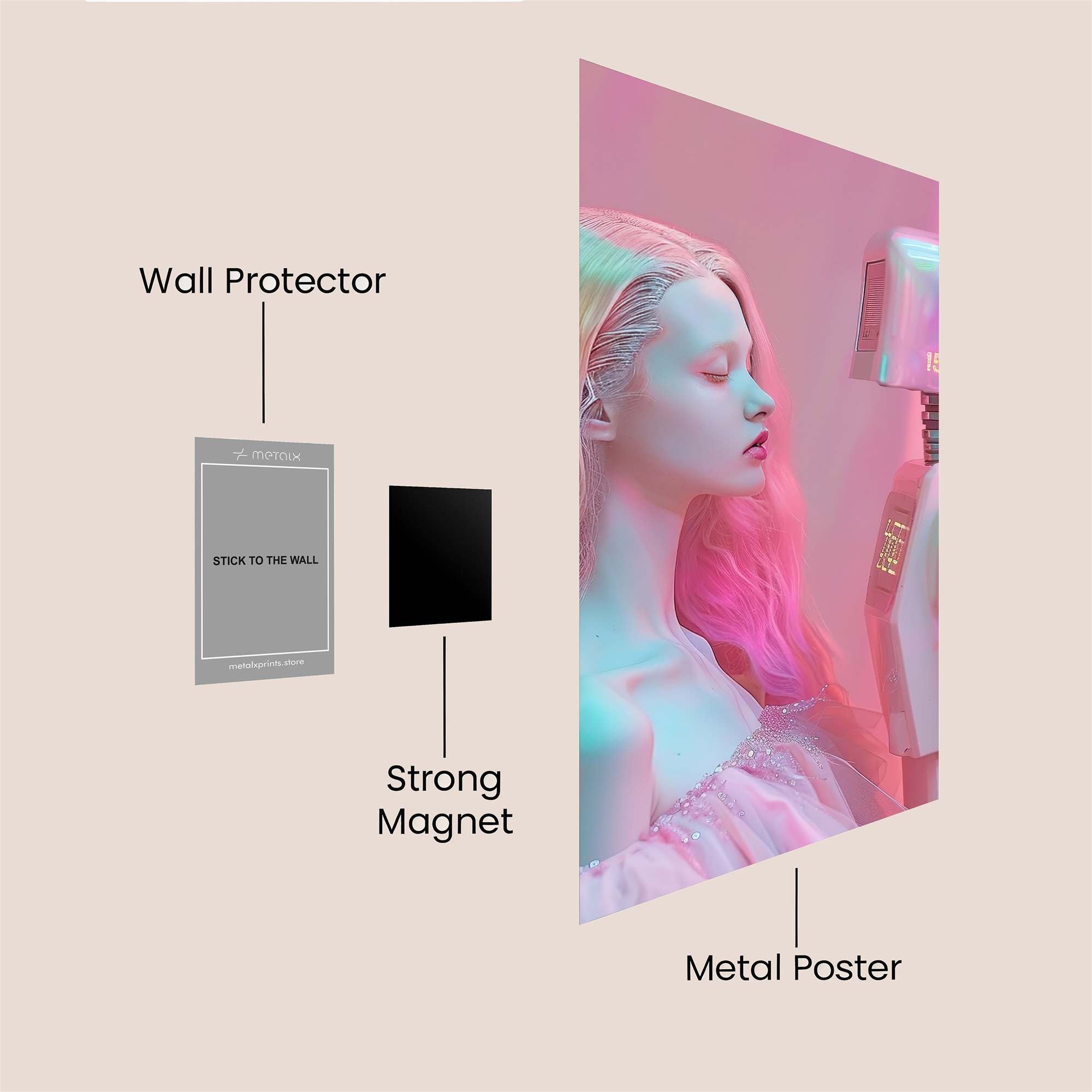 Android Serenity Safe Wall Magnetic / M