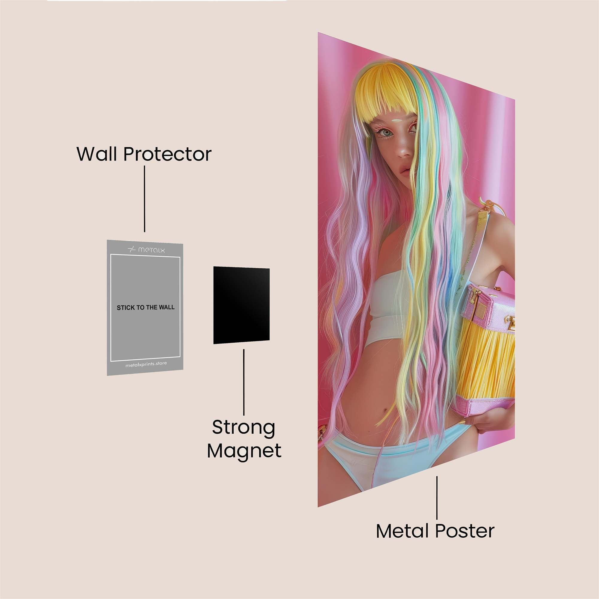 Rainbow Dreamer Safe Wall Magnetic / M