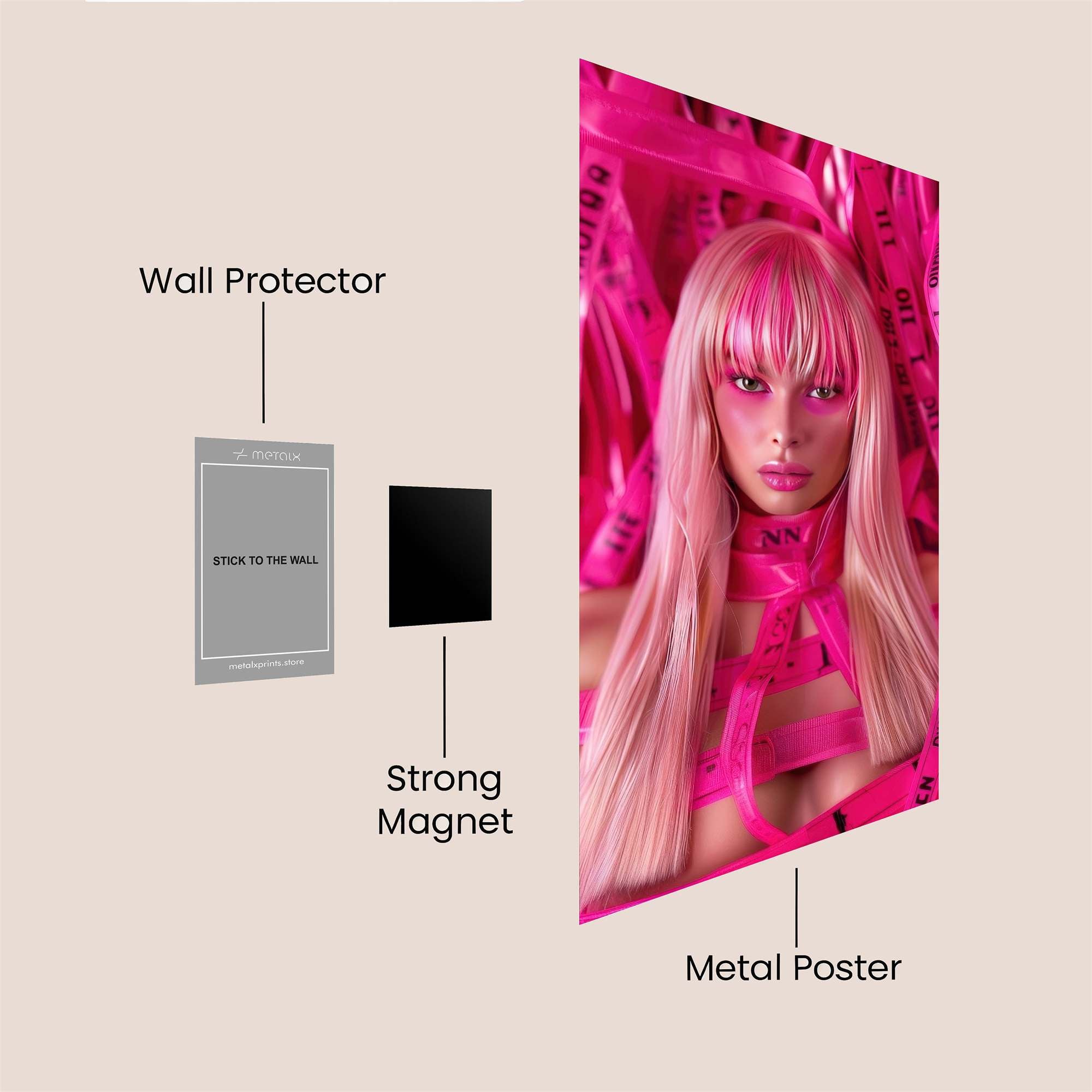 Pop Enigma Safe Wall Magnetic / M
