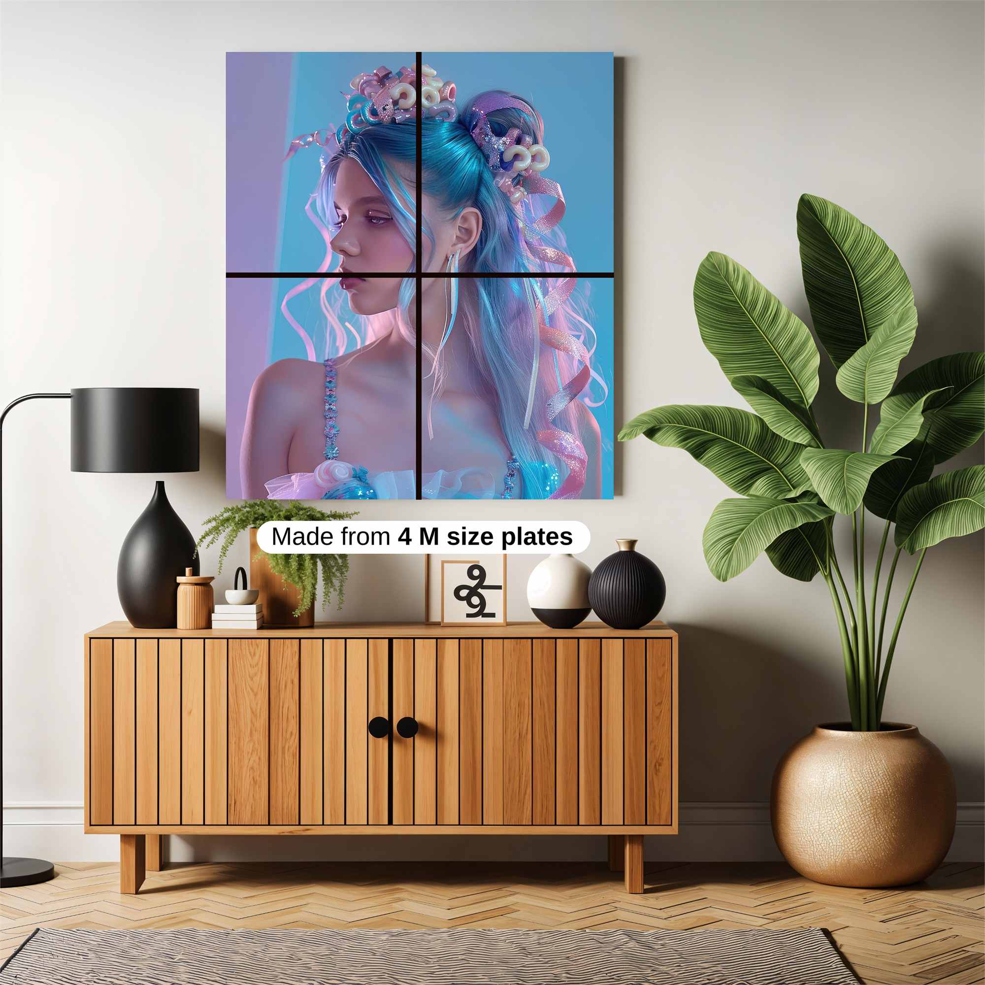 Mermaid Whimsy Safe Wall Magnetic / M
