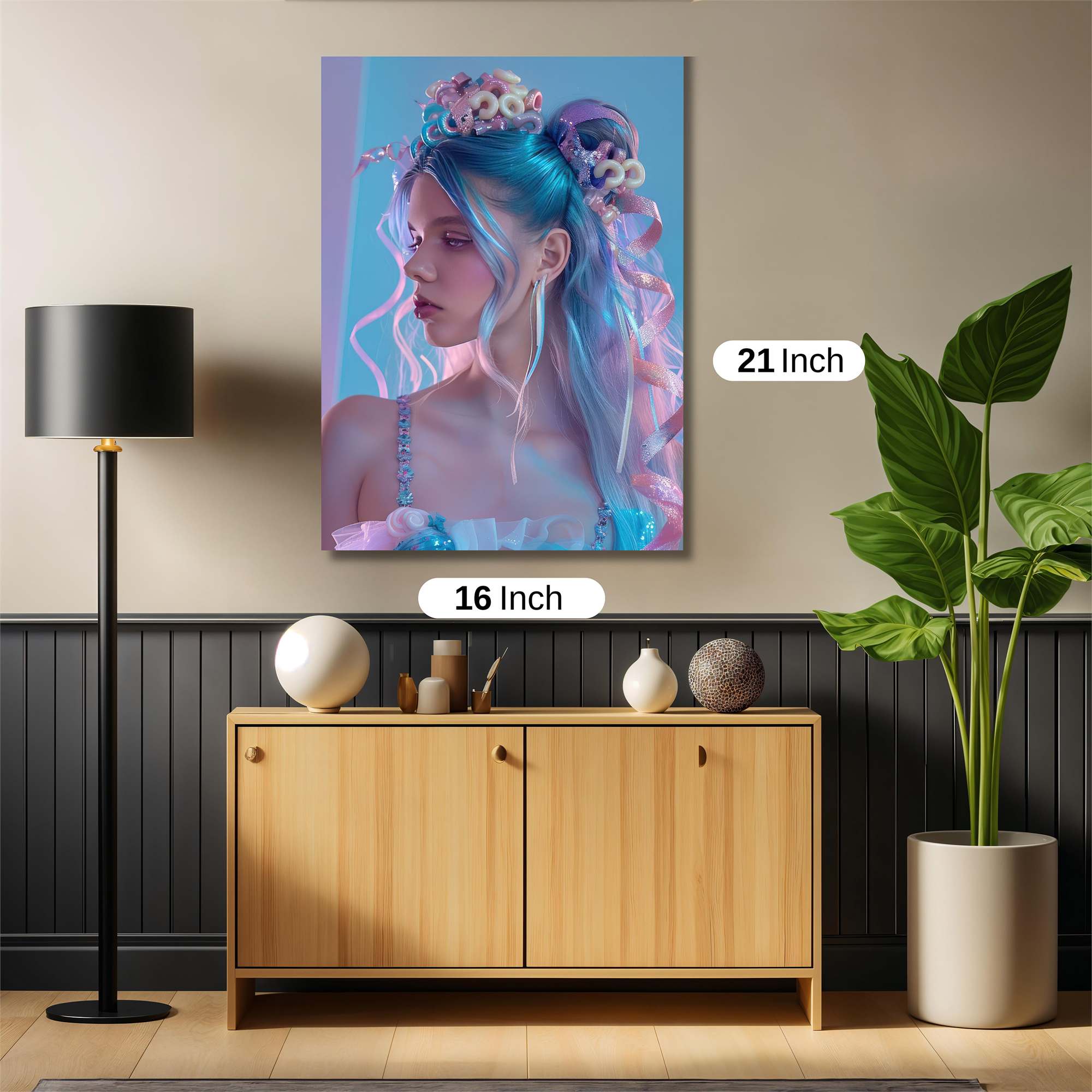 Mermaid Whimsy Safe Wall Magnetic / M