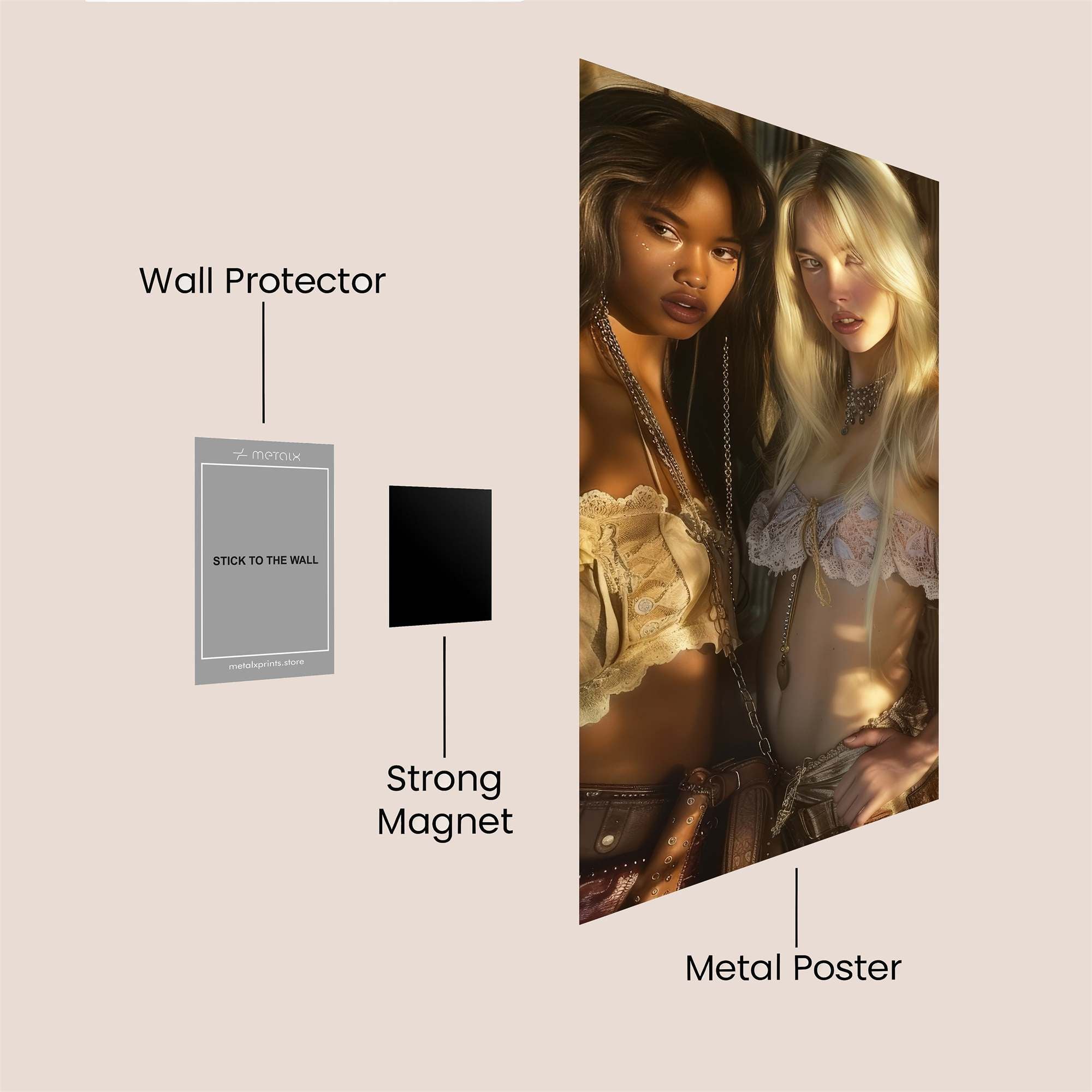 Sunlit Serenity Safe Wall Magnetic / M