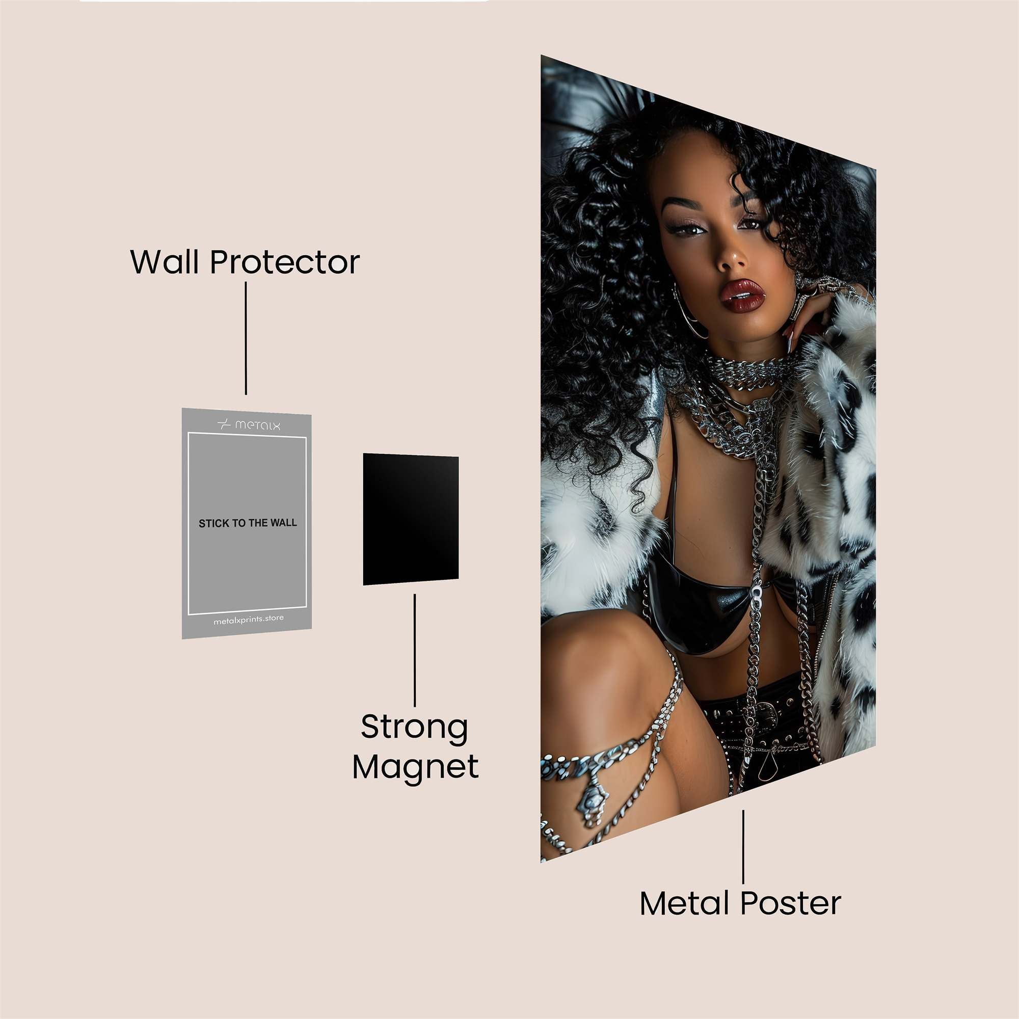 Diva Fierce Safe Wall Magnetic / M