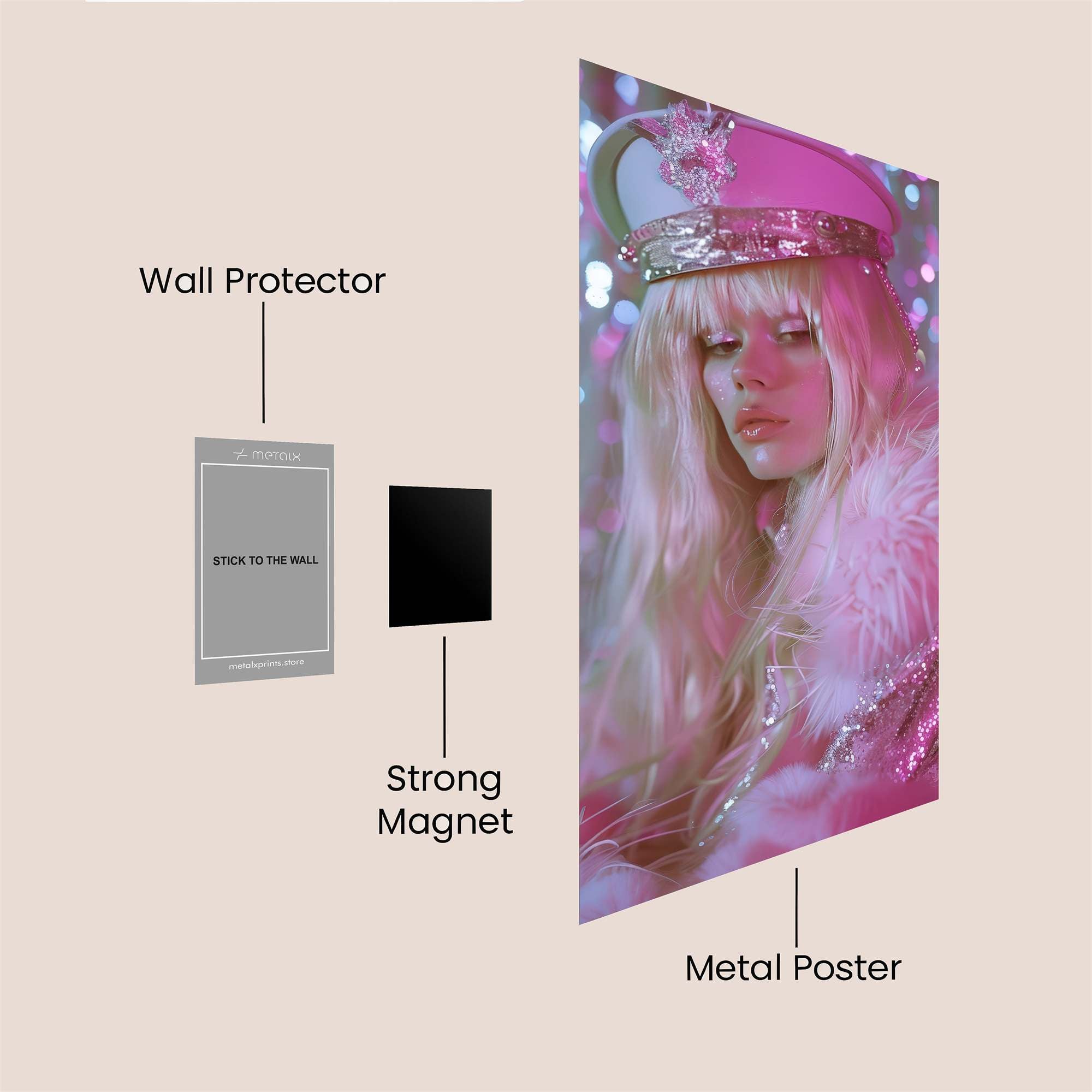 Princess Whimsy Safe Wall Magnetic / M