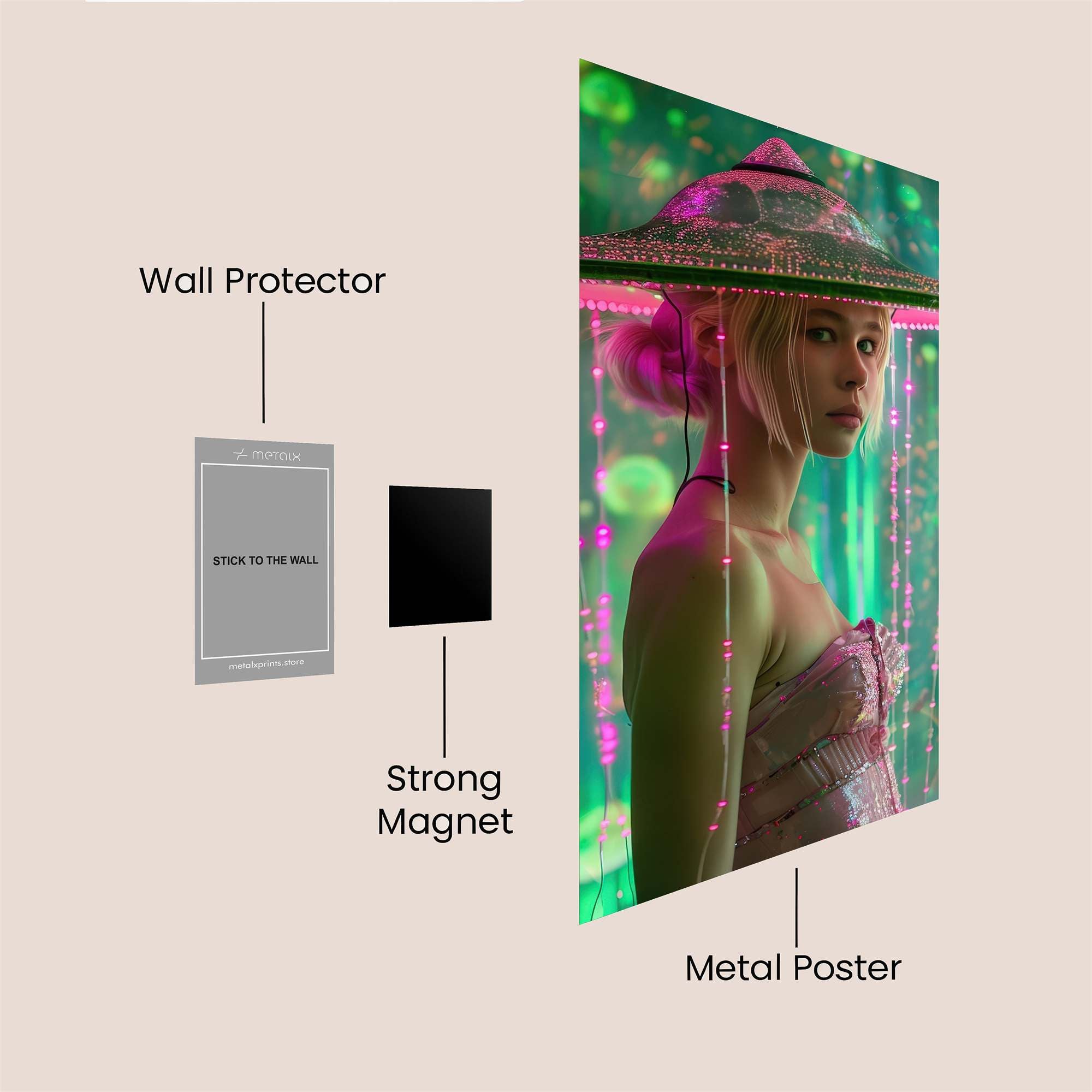 Neon Enigma Safe Wall Magnetic / M