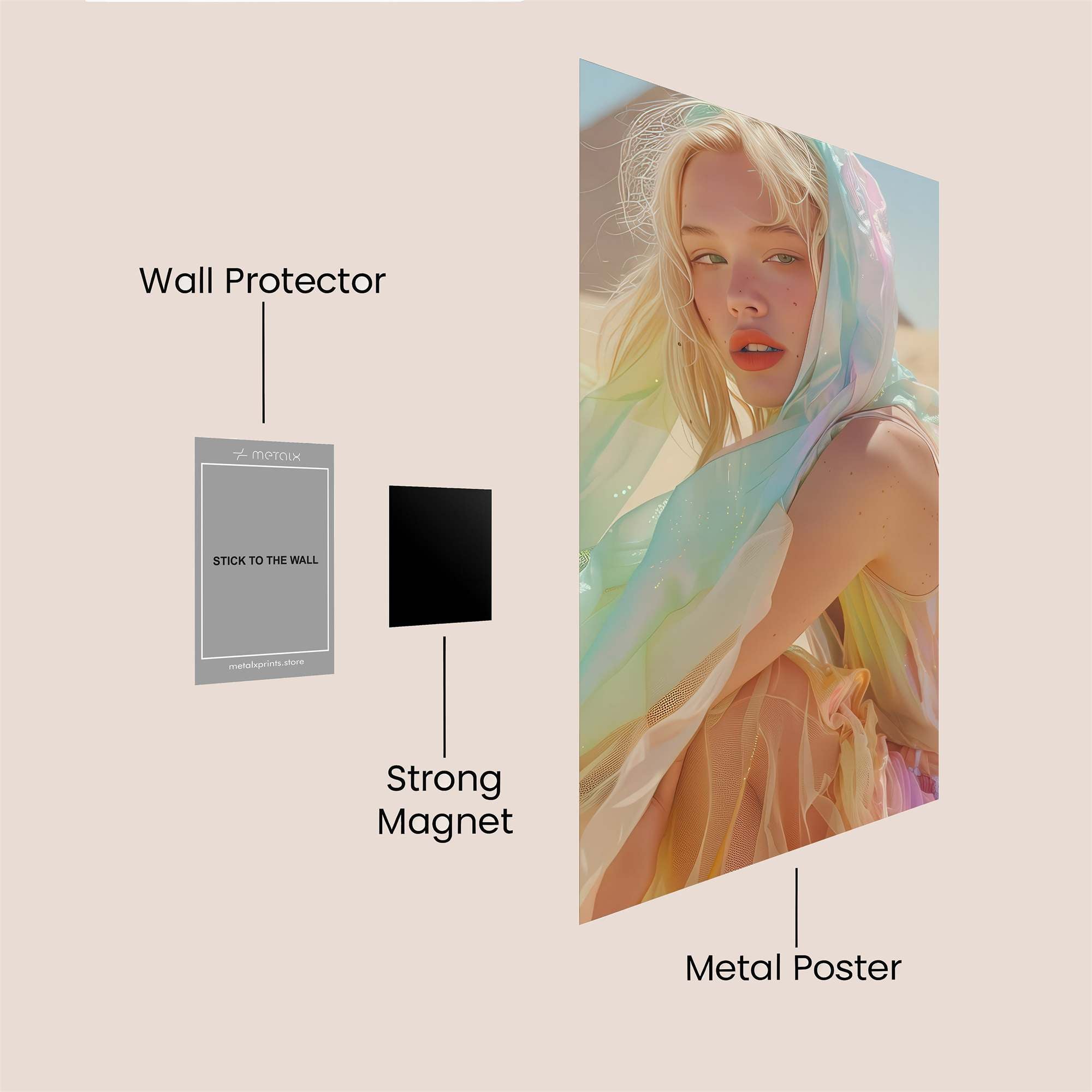 Pyramid Dream Safe Wall Magnetic / M