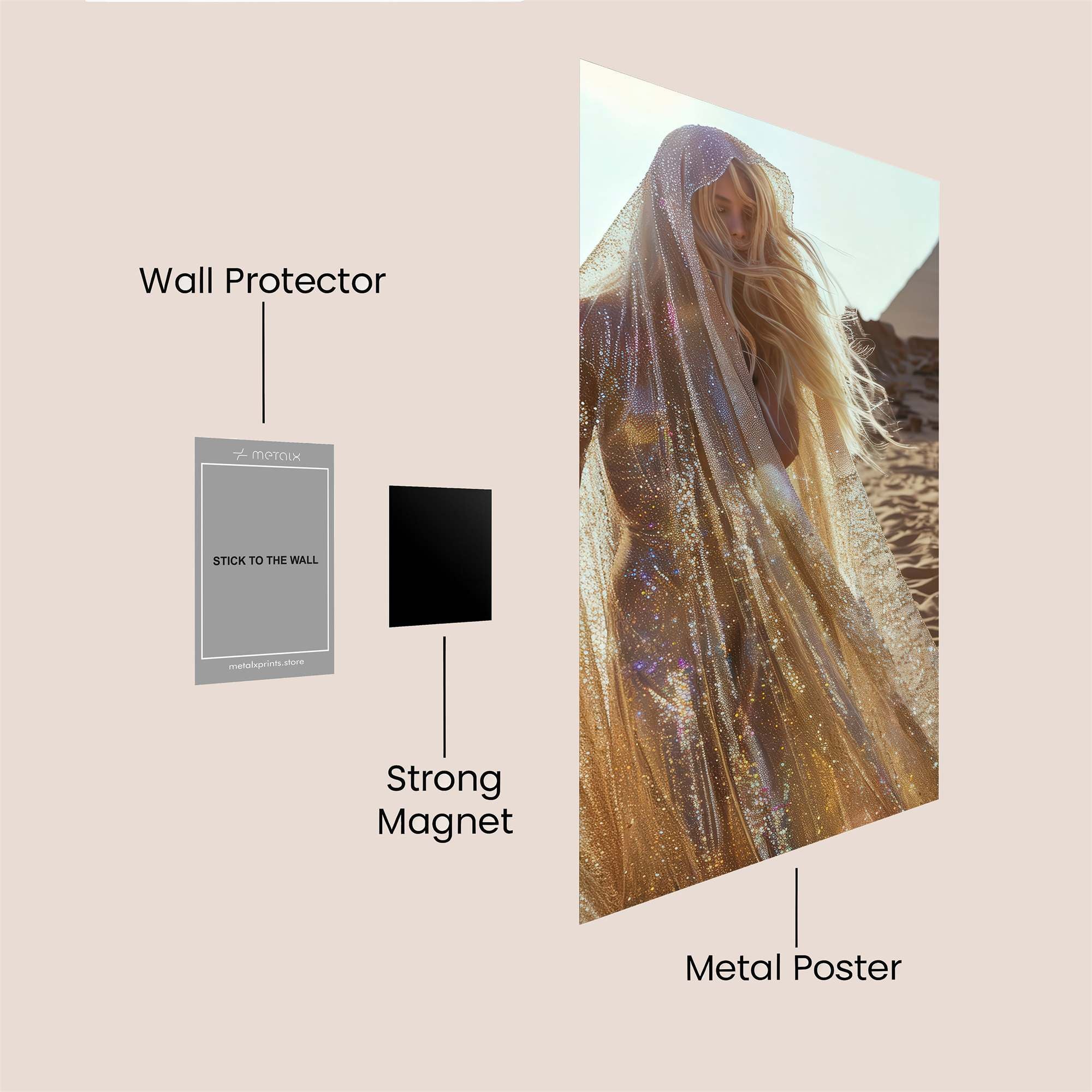 Pyramid Enchantress Safe Wall Magnetic / M